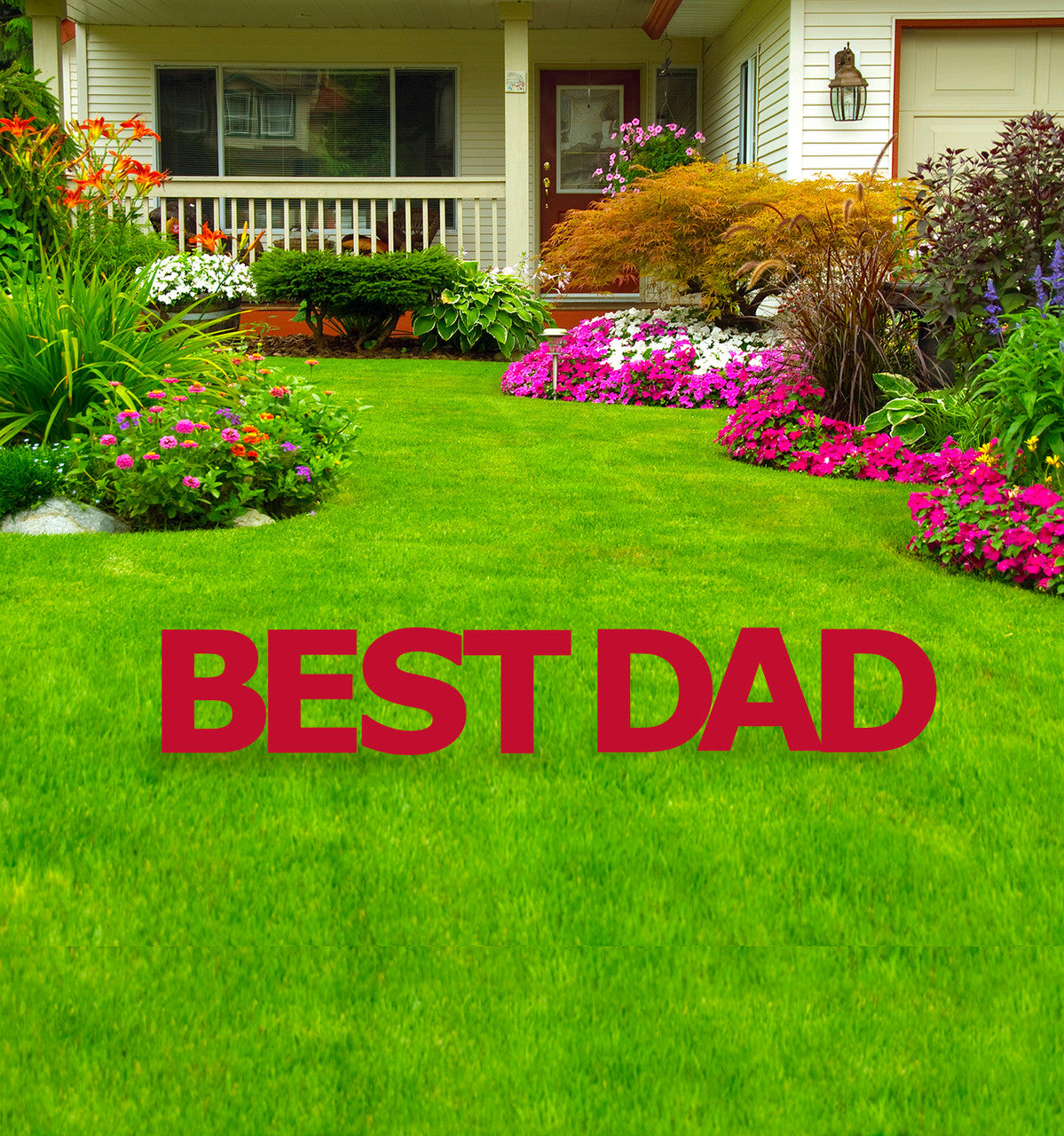 Best Dad Coroplast Yard Signs - All Cutouts