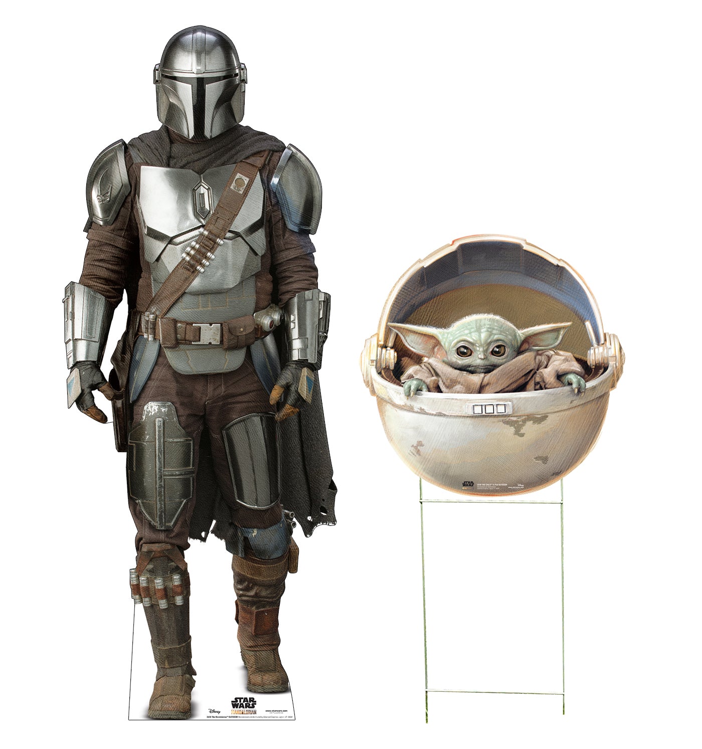 The Mandalorian & The Child Life-Size Coroplast Cutout - All Cutouts