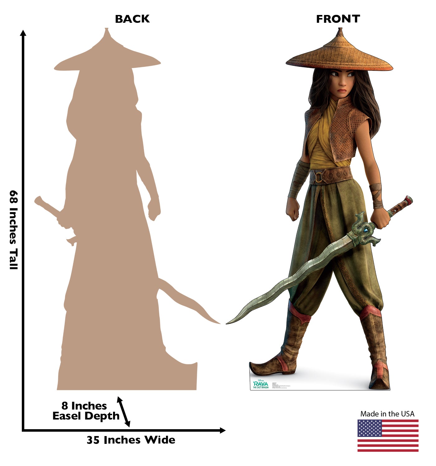 Life-Size Raya (Raya and the Last Dragon) Cardboard Cutout - All Cutouts