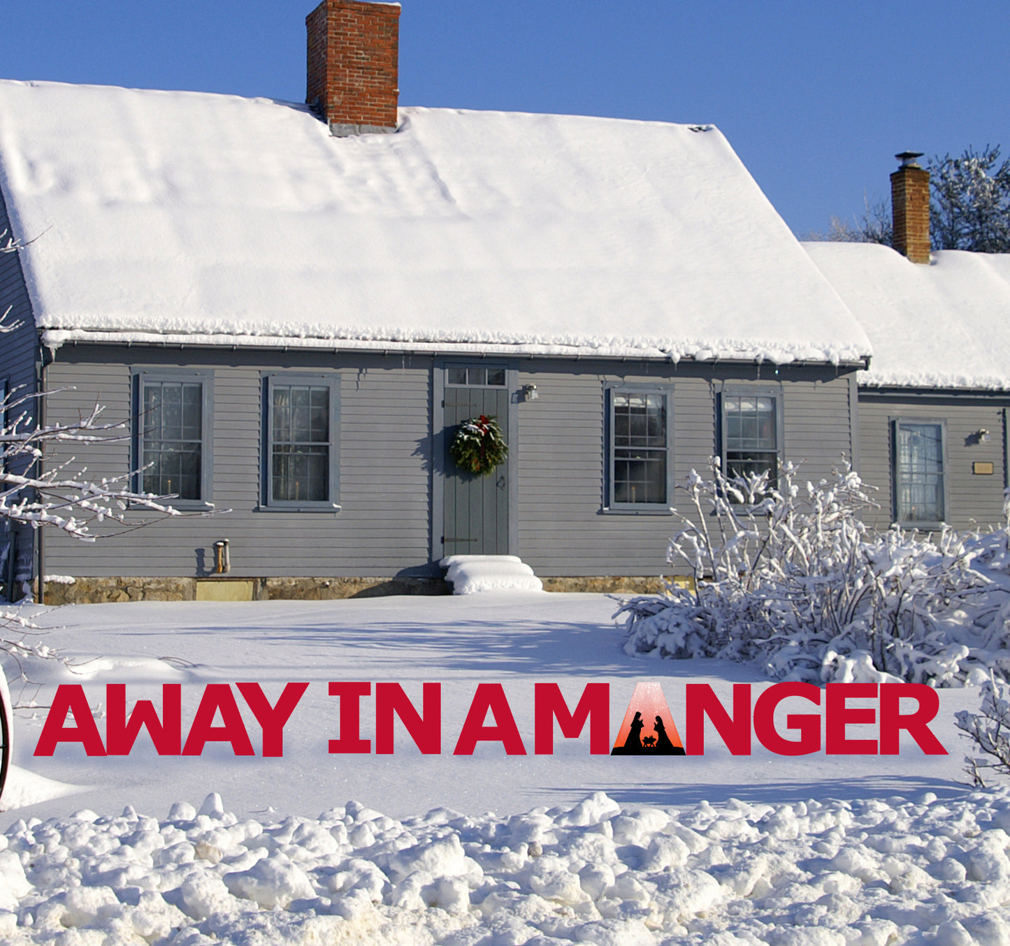 Away in a Manger Coroplast Outdoor Yard Sign - All Cutouts