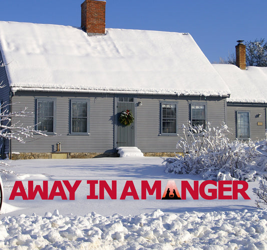 Away in a Manger Coroplast Outdoor Yard Sign - All Cutouts