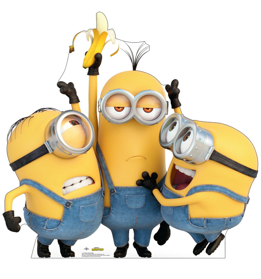 Life-Size Cardboard Cutout - Stuart, Kevin & Bob (The Minions) - All Cutouts