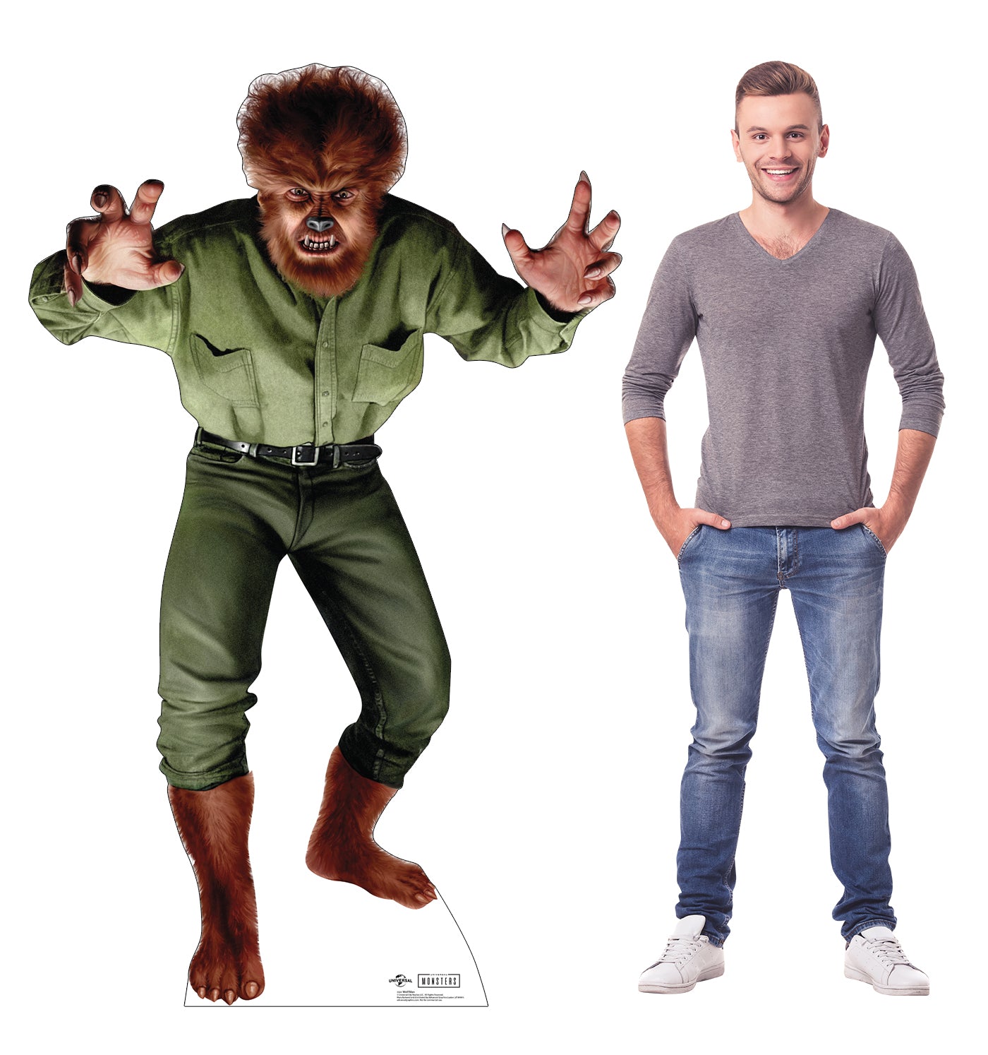 Life-Size Cardboard Standee of Wolf Man - All Cutouts