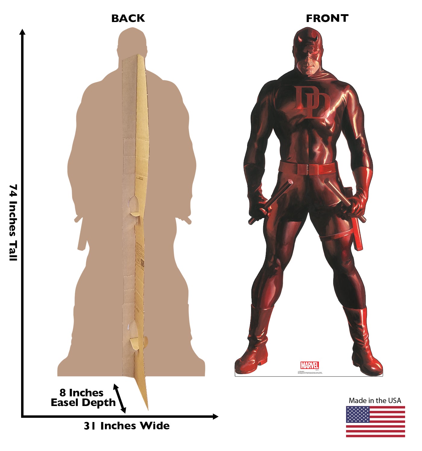 Life-Size Cardboard Cutout - Daredevil (Marvel Timeless Collection) - All Cutouts