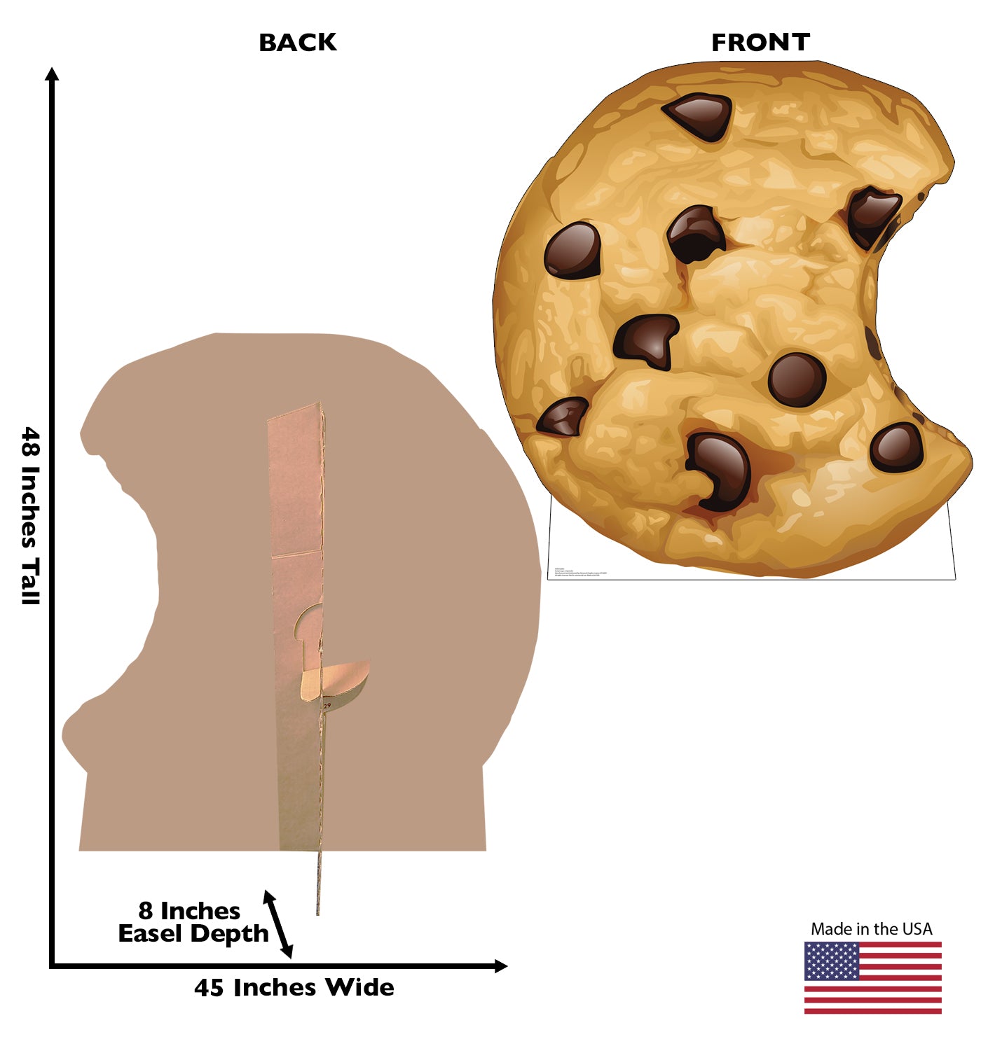 Life-Size Cardboard Standee - Chocolate Chip Cookie - All Cutouts