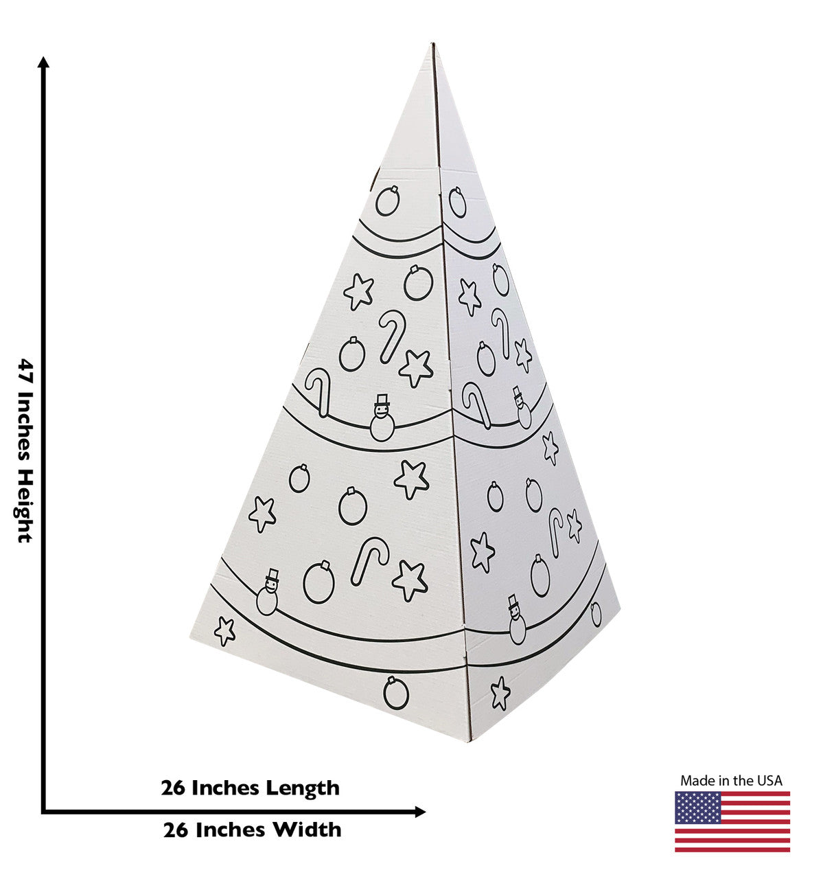 Life-Size CYO 3D Standup Christmas Tree Cardboard Cutout - All Cutouts