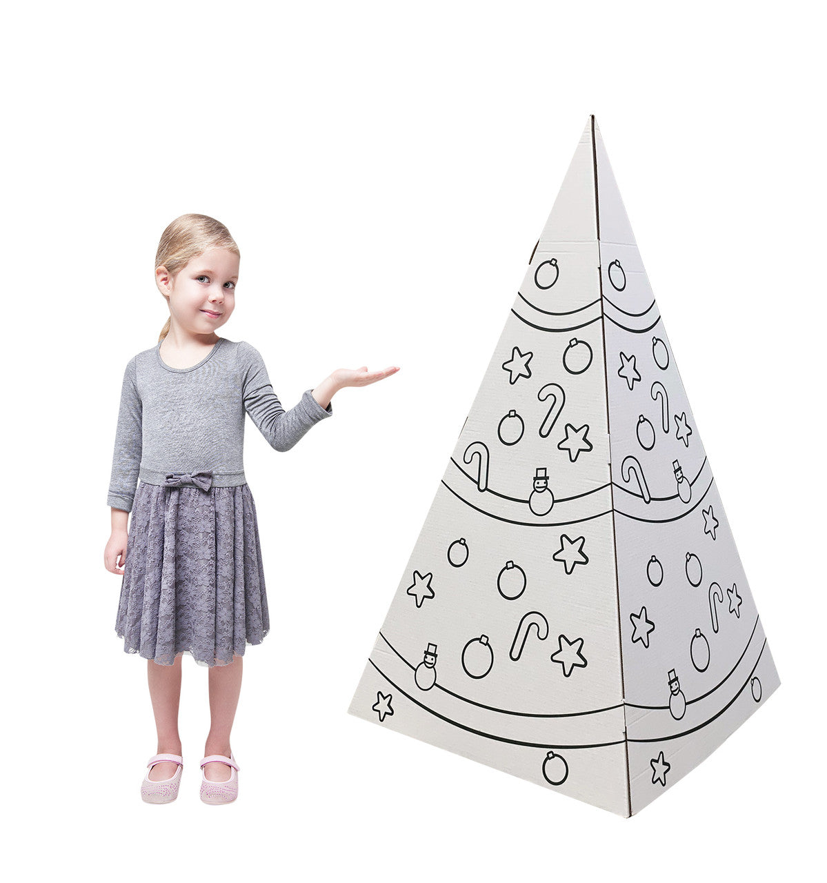 Life-Size CYO 3D Standup Christmas Tree Cardboard Cutout - All Cutouts