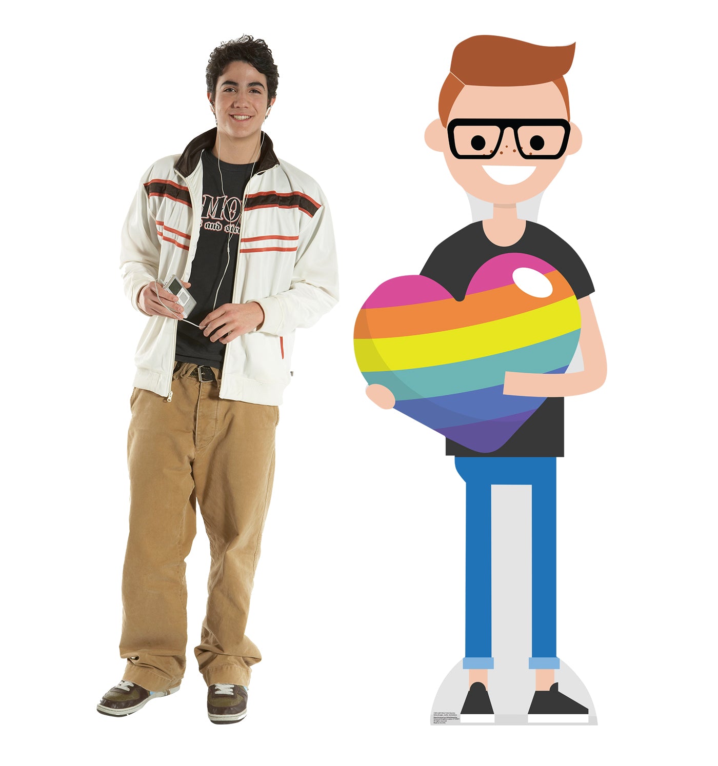 Life-Size Male Cartoon Pride Cardboard Cutout - All Cutouts