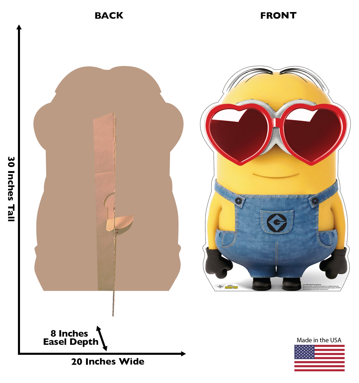 Bob with Heart Sunglasses Cardboard Cutout - All Cutouts