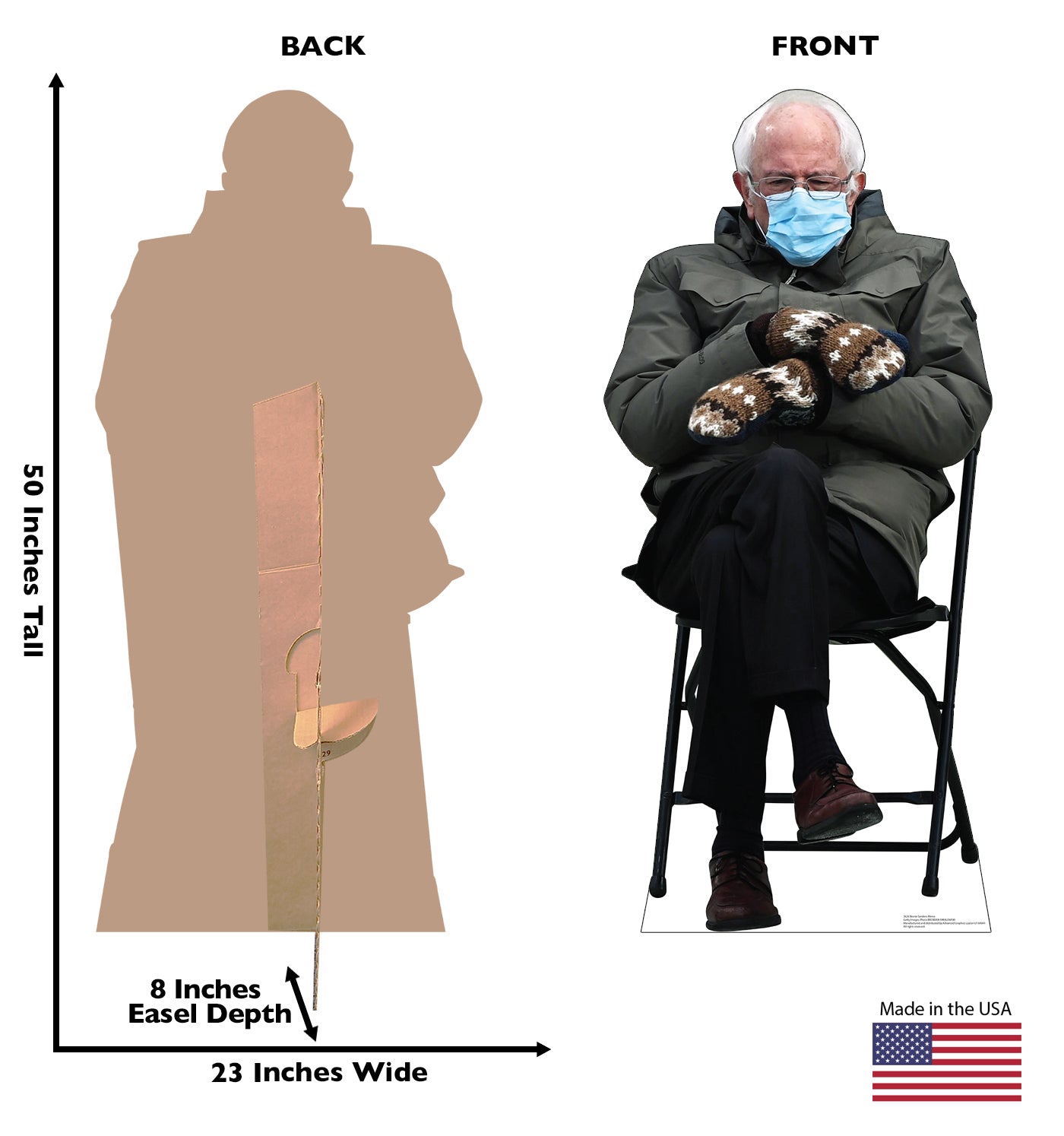 Life-Size Bernie Sanders Meme Cardboard Cutout - All Cutouts