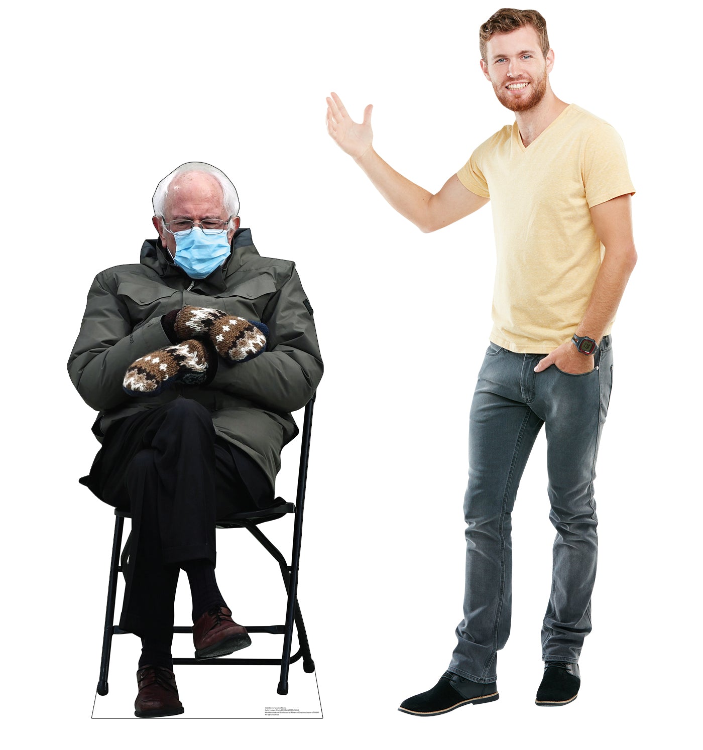 Life-Size Bernie Sanders Meme Cardboard Cutout - All Cutouts