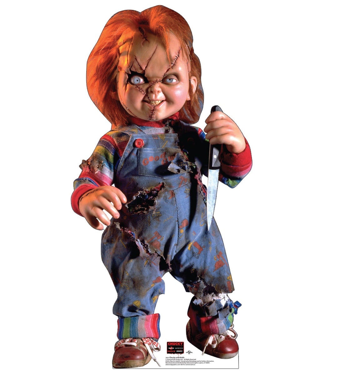 Life-size Cardboard Cutout of Chucky with Knife - All Cutouts