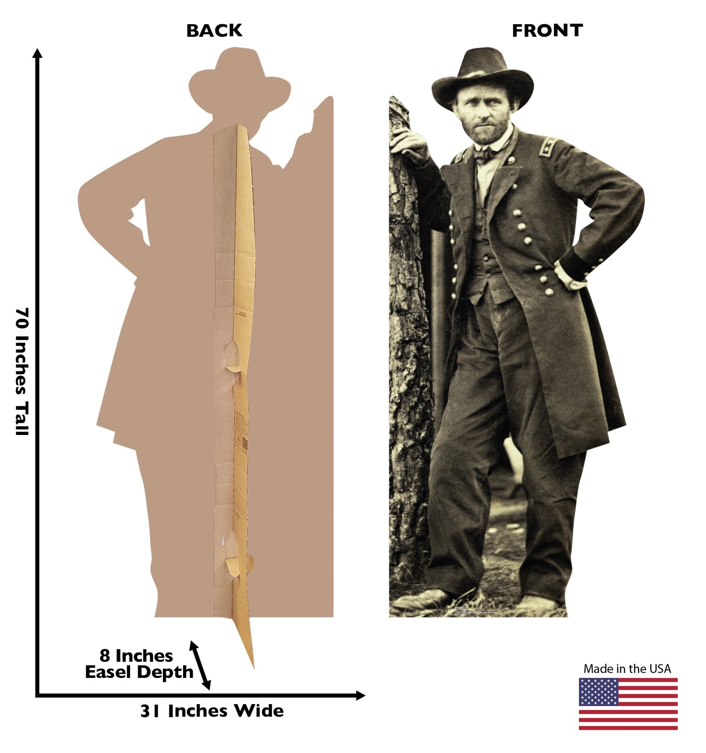 Life-Size Ulysses S. Grant Cardboard Cutout - All Cutouts