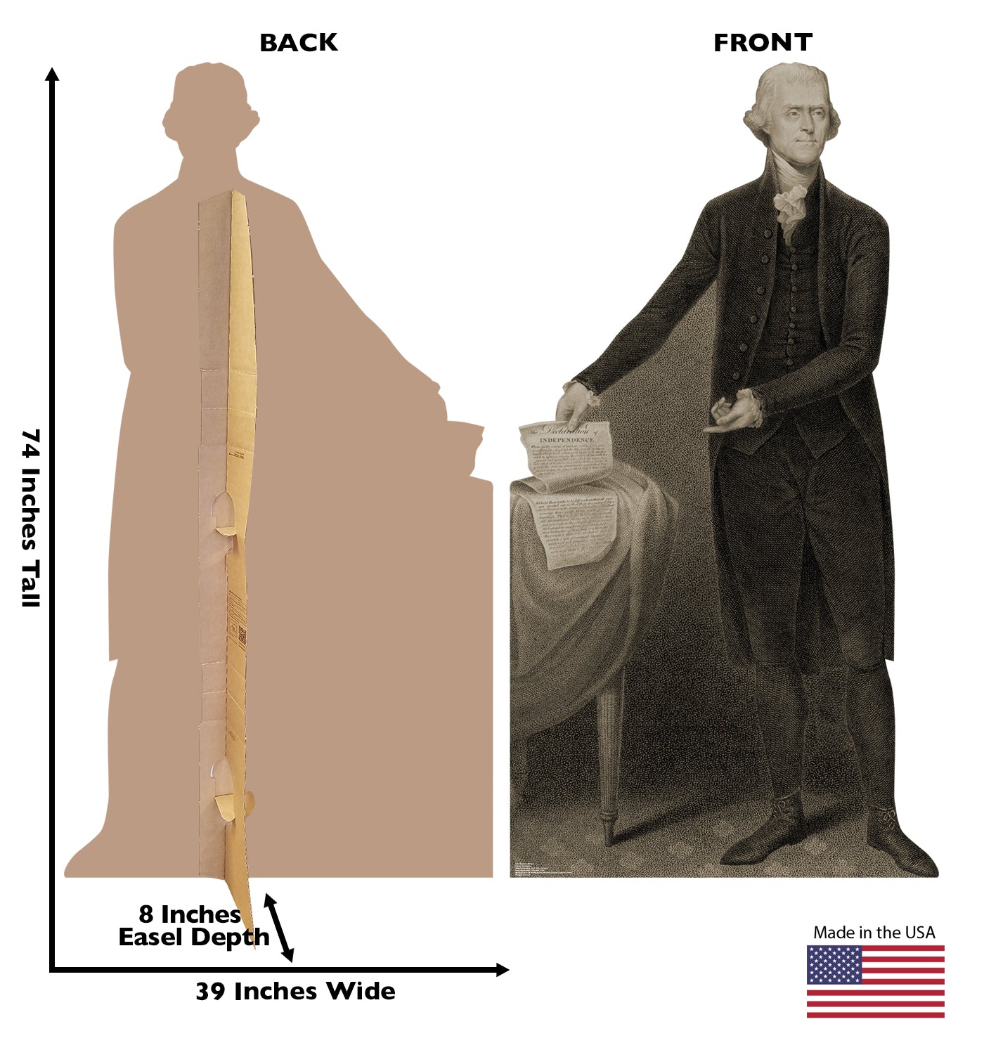 Life-Size Thomas Jefferson Cardboard Cutout - All Cutouts