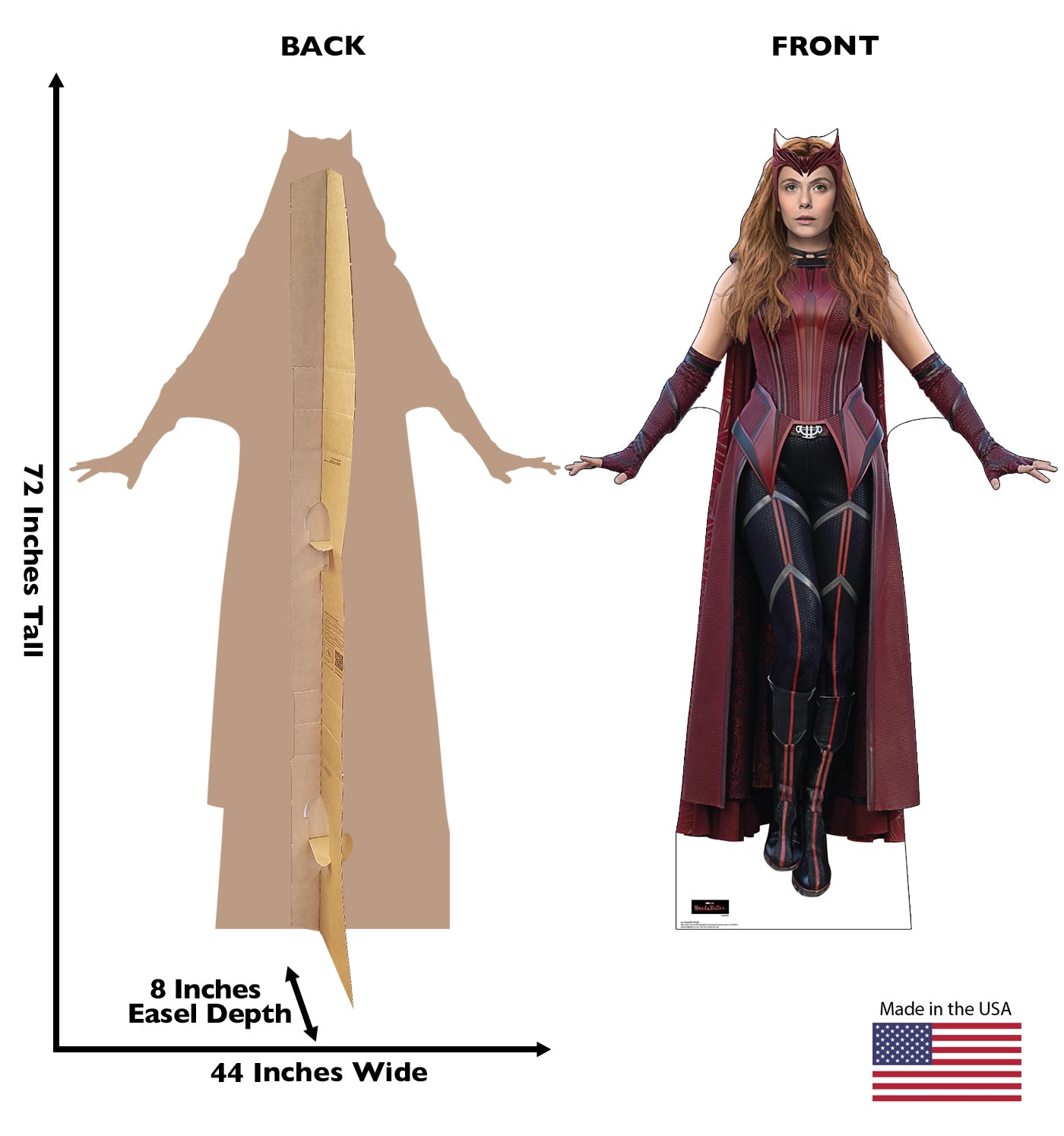 Life-Size Scarlet Witch Cardboard Cutout – WandaVision - All Cutouts