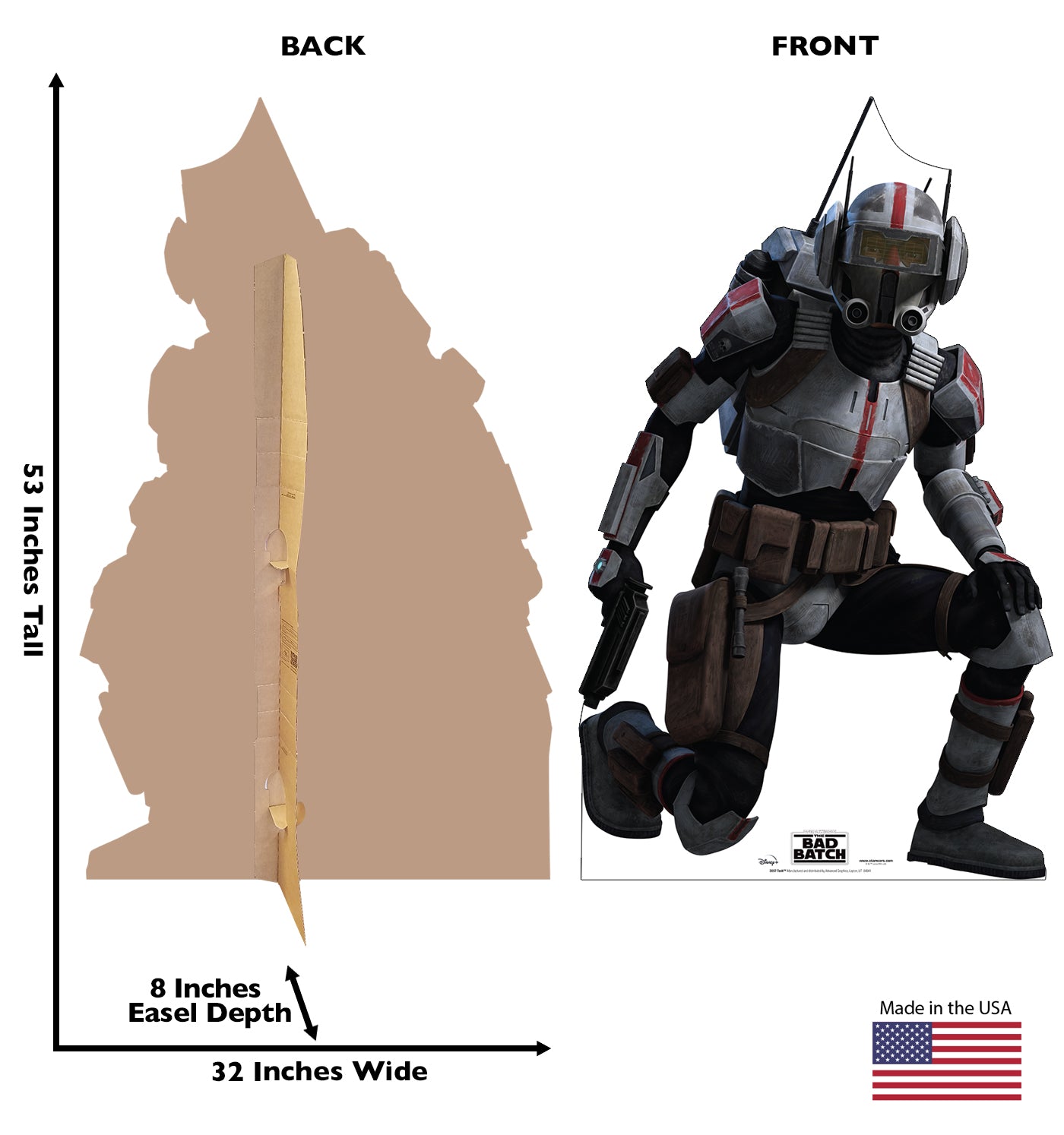 Life-Size Tech Cardboard Cutout – The Bad Batch - All Cutouts