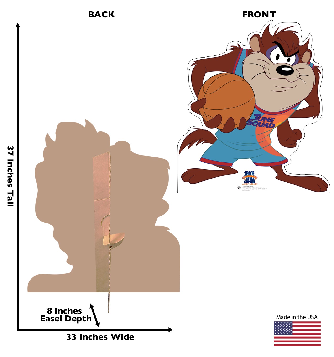 Life-Size Tasmanian Devil Cardboard Cutout - All Cutouts