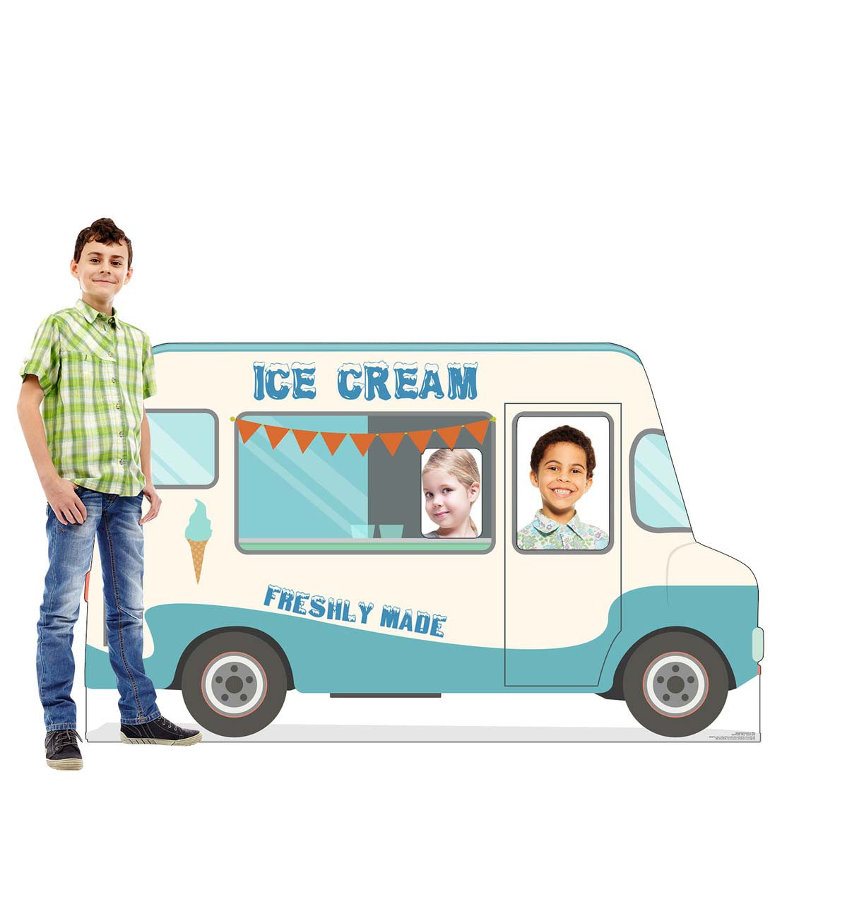 Life-Size Reversed Ice Cream Truck Stand-In Cardboard Cutout - All Cutouts