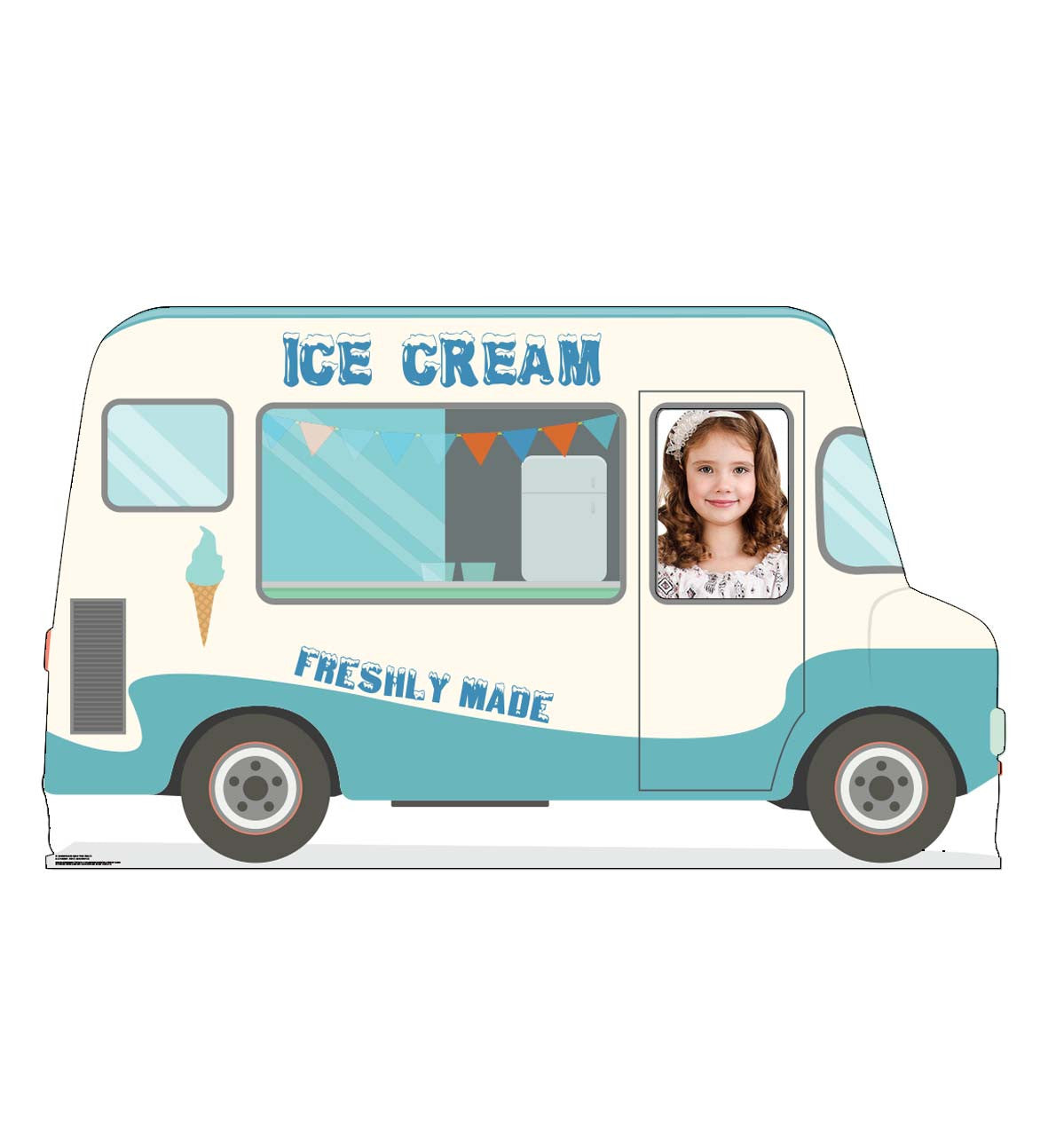 Life-Size Reversed Ice Cream Truck Stand-In Cardboard Cutout - All Cutouts