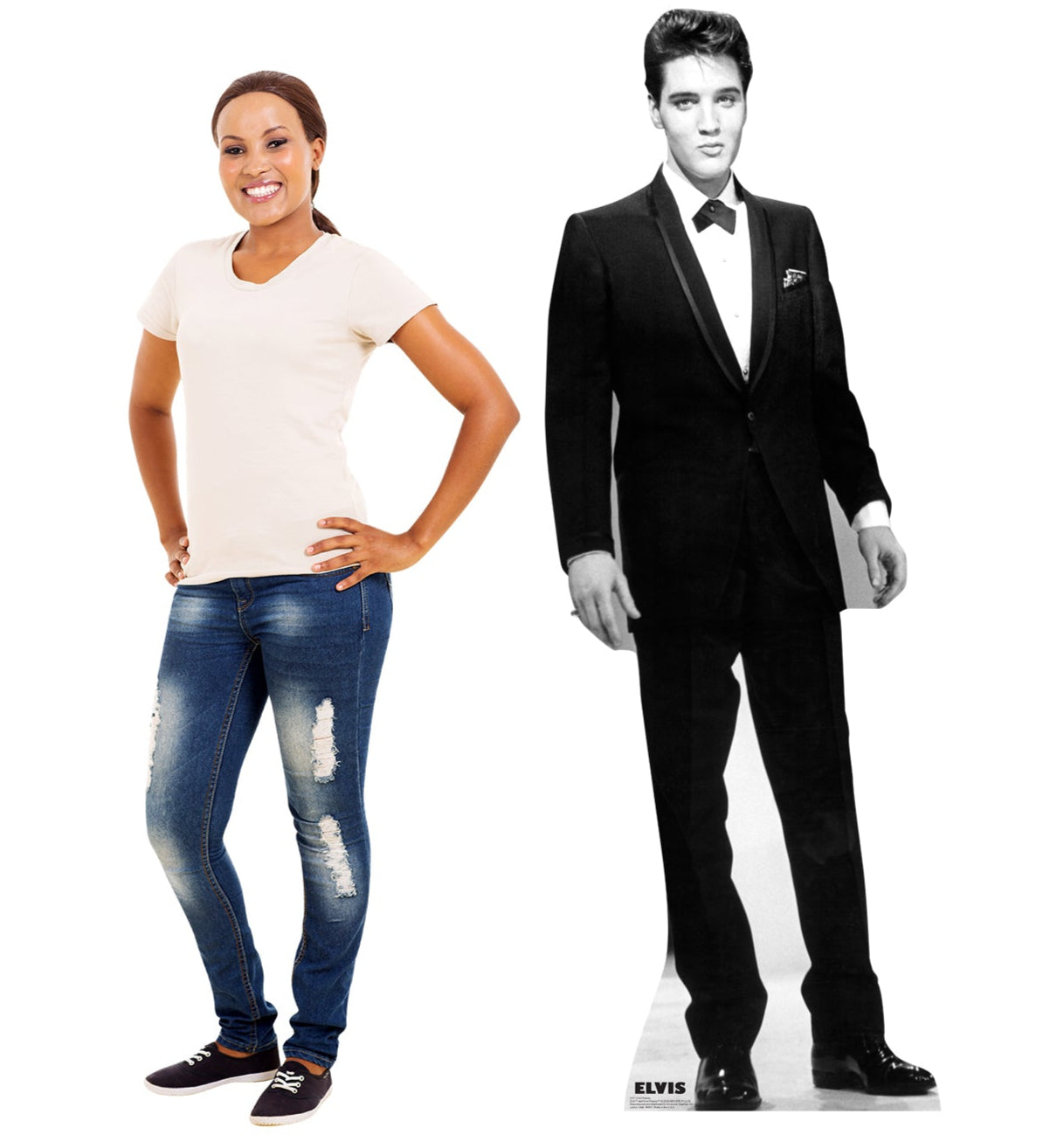 Life-size Elvis Presley Black Tuxedo Cardboard Cutout - All Cutouts
