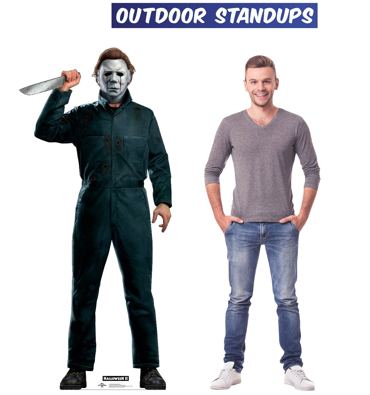 Michael Myers with Knife Life-Size Coroplast Standee - All Cutouts