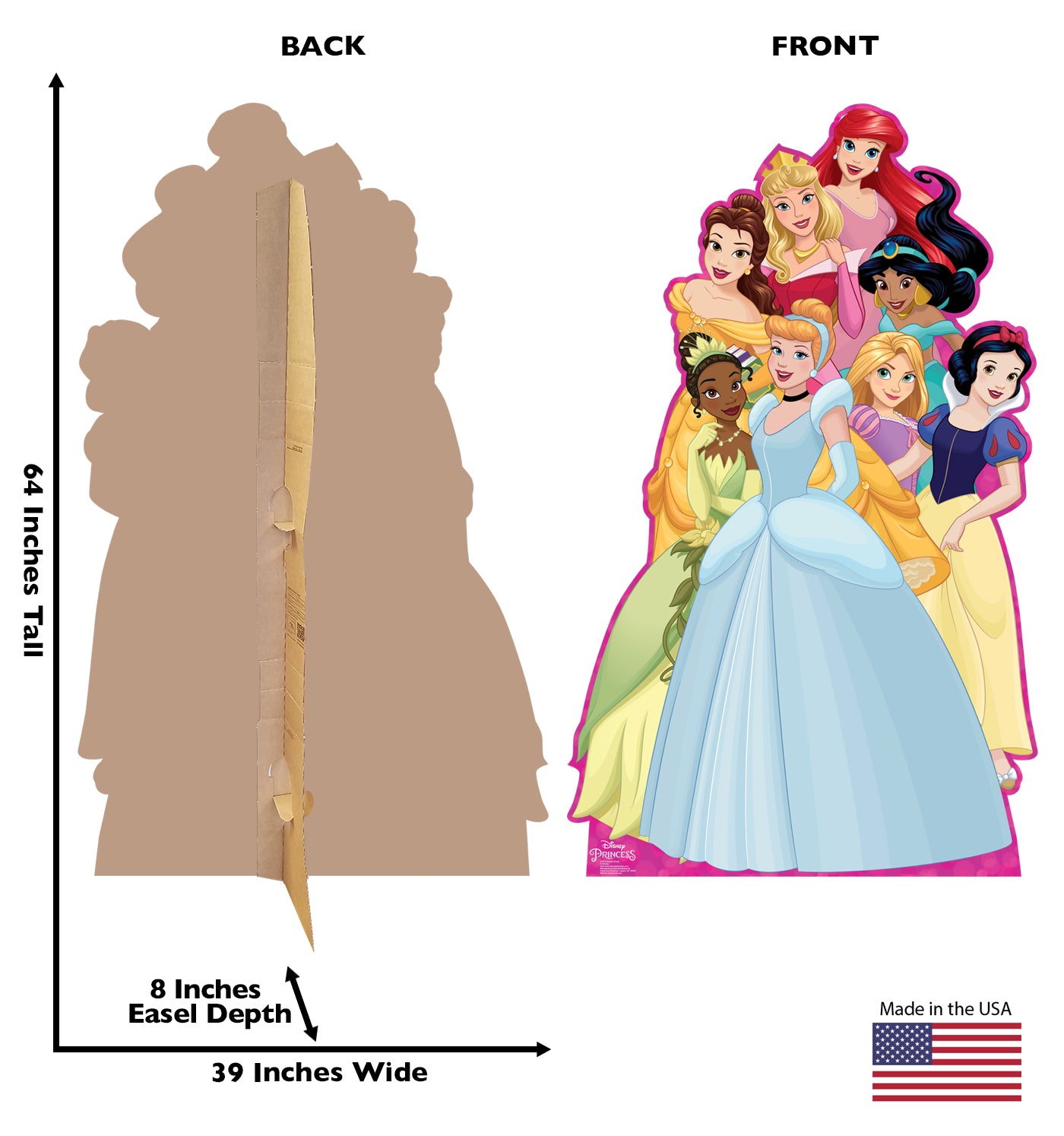 Life-Size Disney Princess Collage Cardboard Cutout - All Cutouts