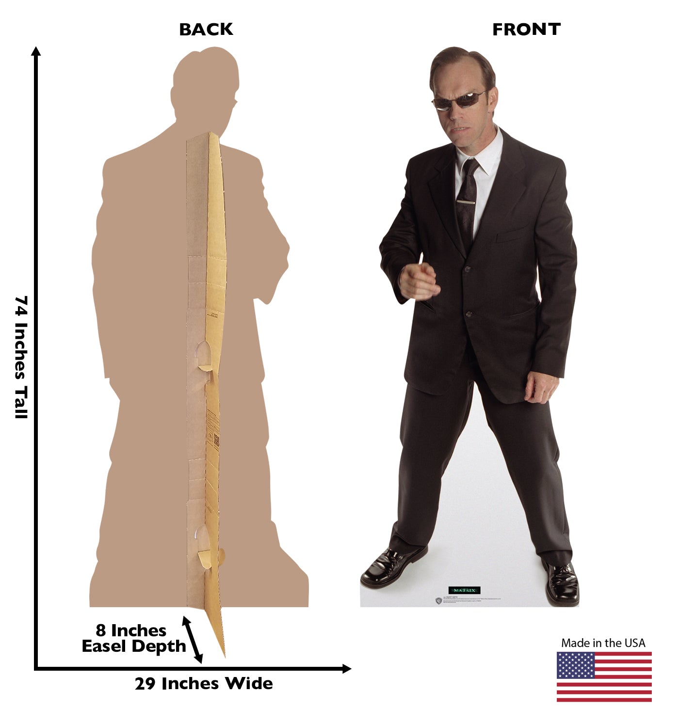 Life-Size Agent Smith Cardboard Cutout – The Matrix - All Cutouts