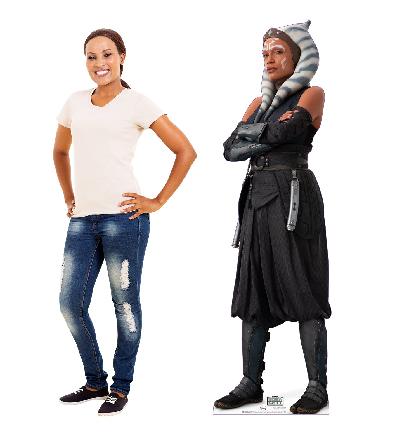 Life-Size Cardboard Cutout of Ahsoka Tano & Boba Fett - All Cutouts