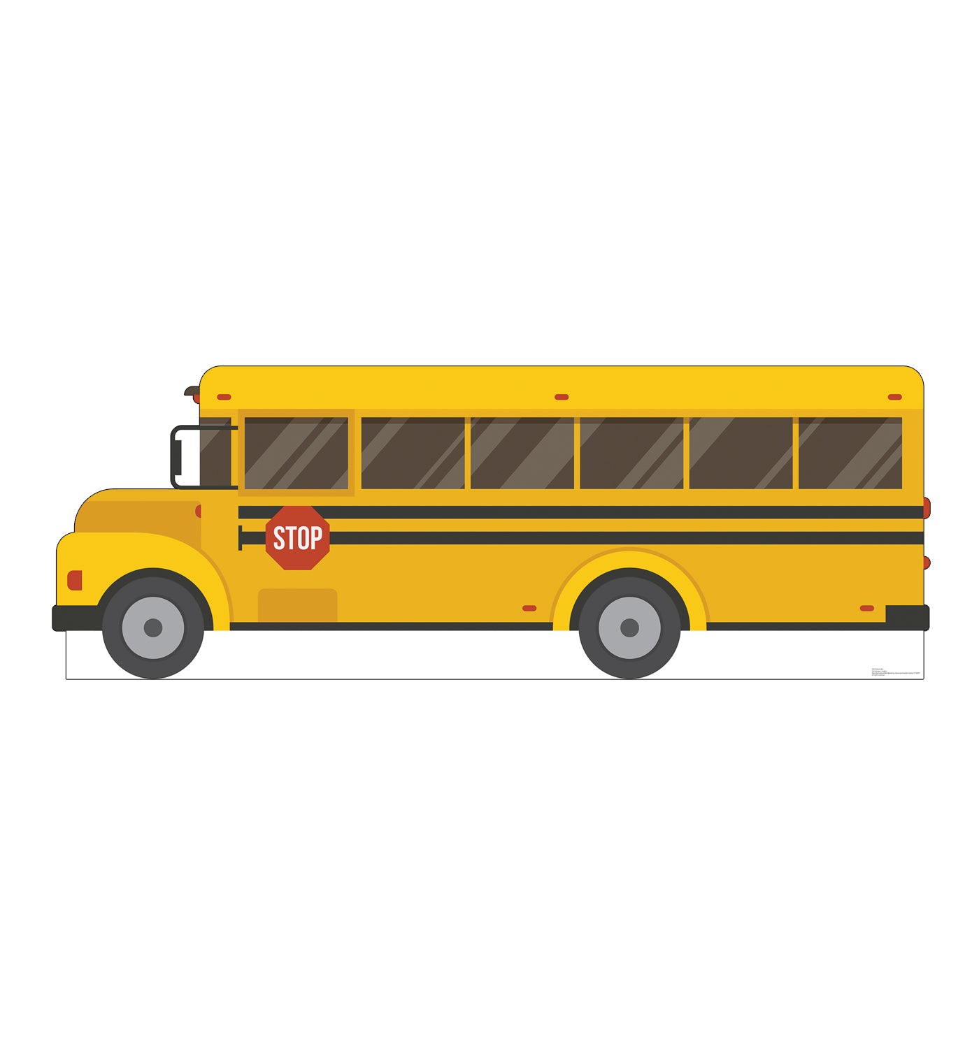 Life-Size Cardboard Cutout of School Bus - All Cutouts