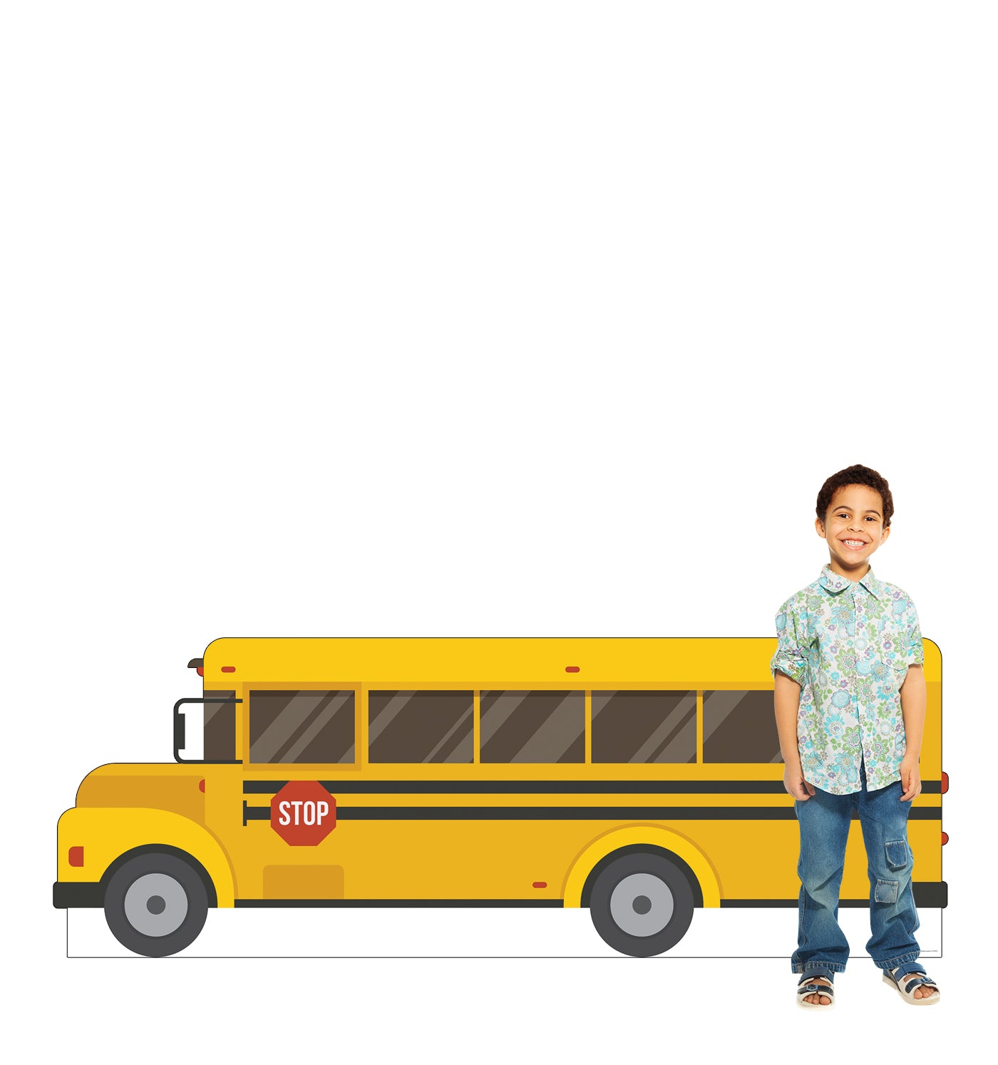 Life-Size Cardboard Cutout of School Bus - All Cutouts