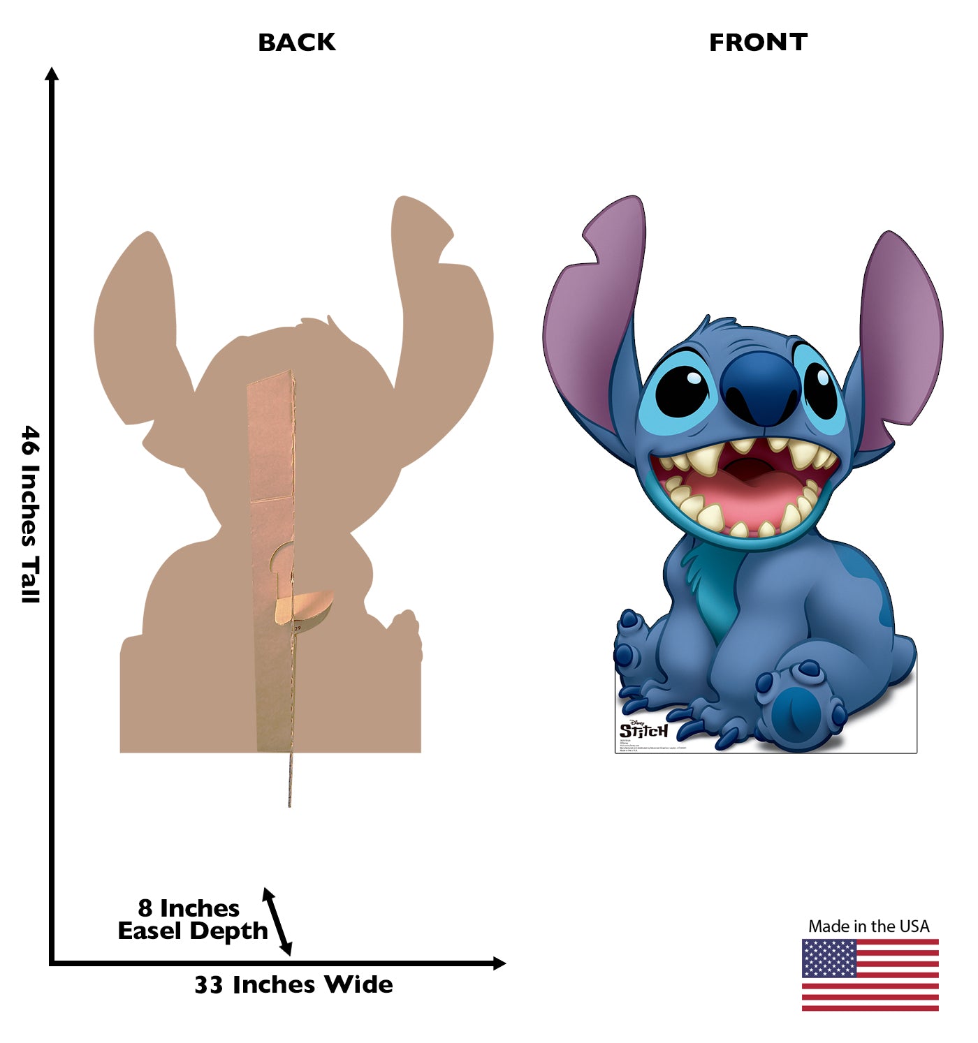 Life-size Cardboard Cutout of Stitch - All Cutouts