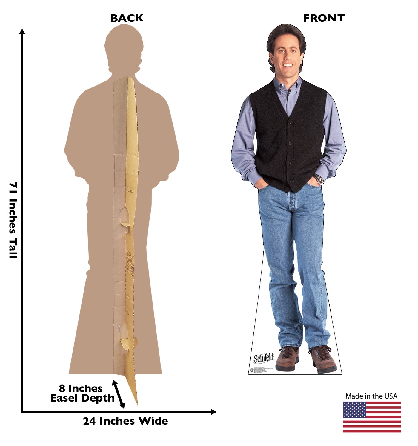 Life-size Cardboard Cutout of Jerry Seinfeld - All Cutouts