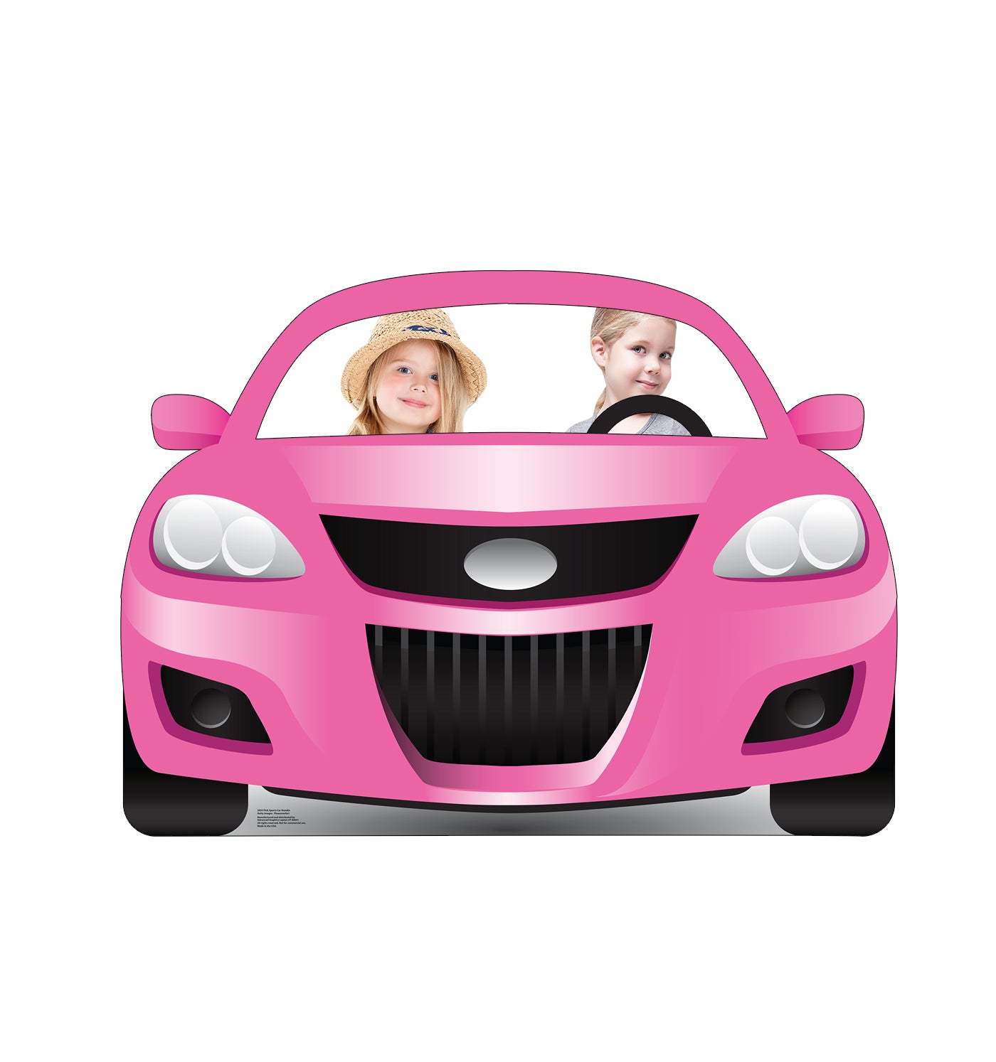 Life-size Cardboard Cutout of Pink Sports Car Stand-in - All Cutouts