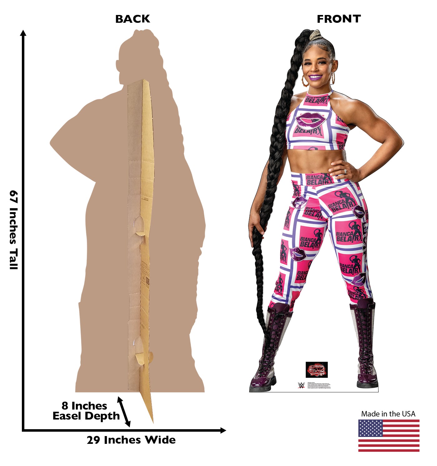 Life-size Cardboard Cutout of Bianca Belair - All Cutouts