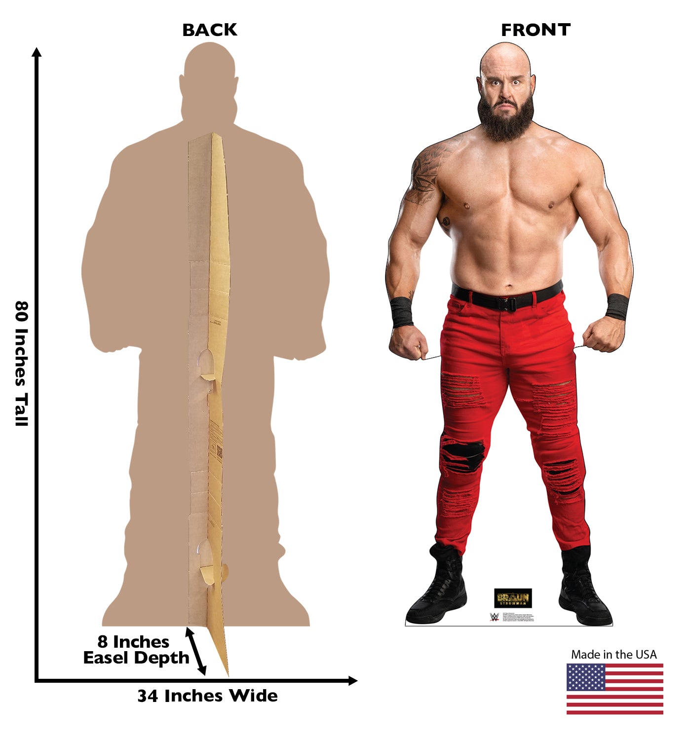 Life-size Cardboard Cutout of Braun Strowman - All Cutouts
