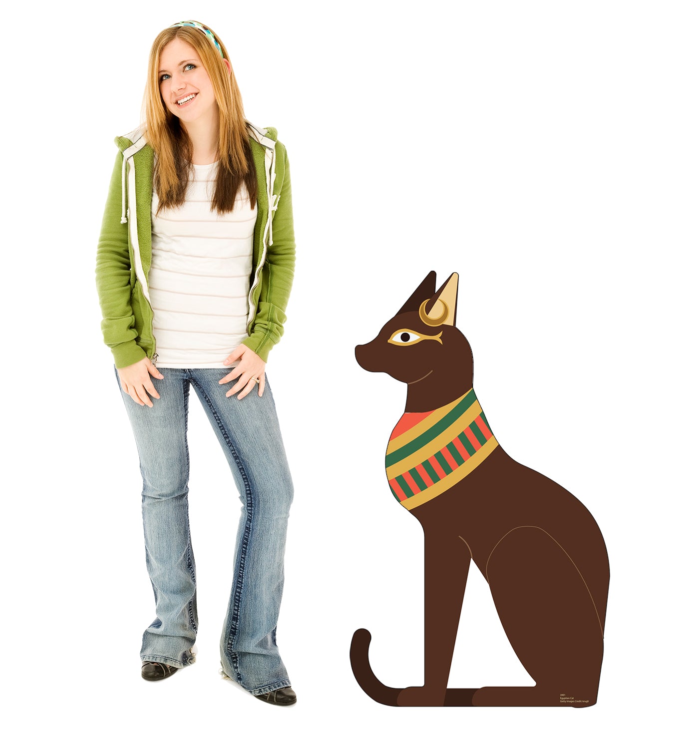 Life-size Cardboard Cutout of Egyptian Cat - All Cutouts