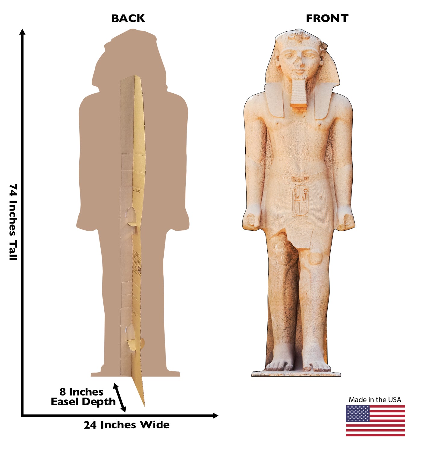 Life-size Cardboard Cutout of Rameses II Statue - All Cutouts