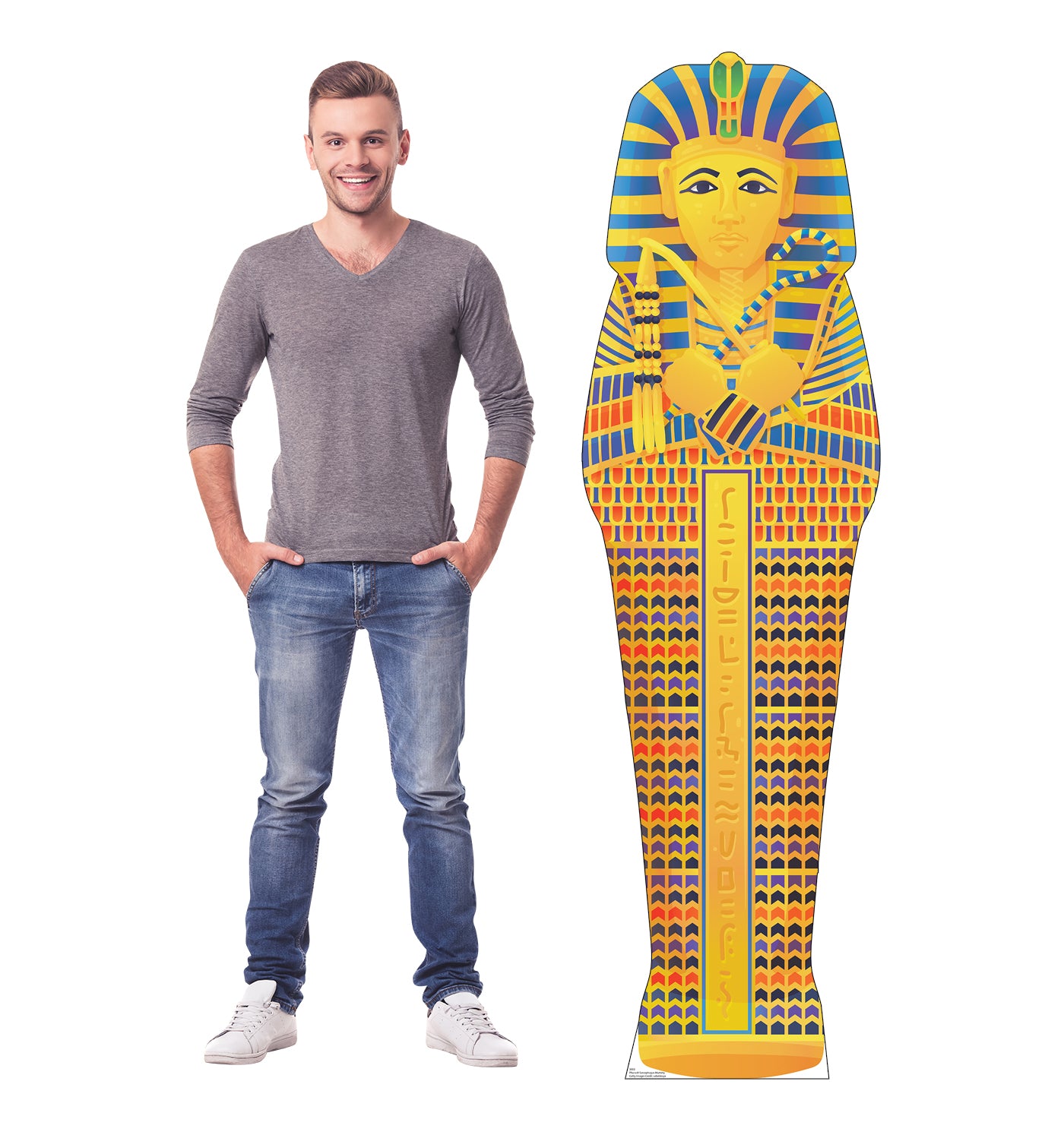 Life-size Cardboard Cutout of Pharaoh Sarcophagus Mummy - All Cutouts
