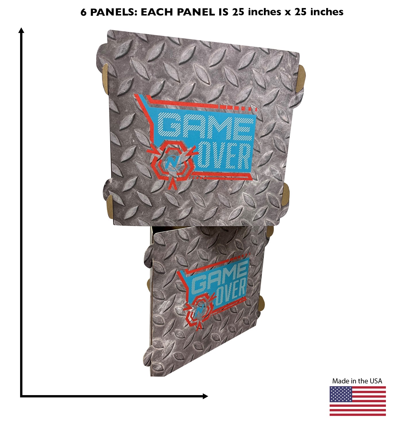 Life-size Cardboard Cutout of Nerf Diamond Plate Walls - All Cutouts