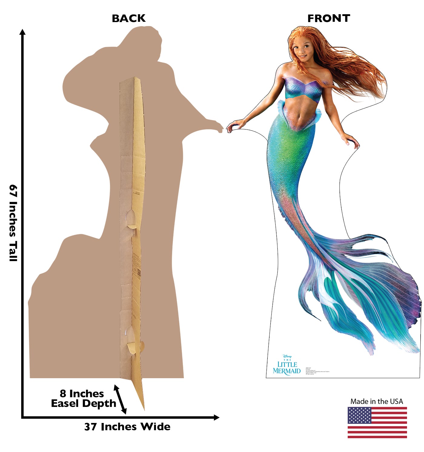 Life-size Cardboard Cutout of Ariel (The Little Mermaid) - All Cutouts