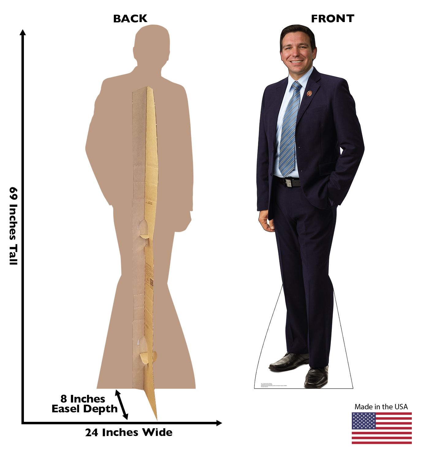 Life-size Cardboard Cutout of Governor Ron DeSantis - All Cutouts