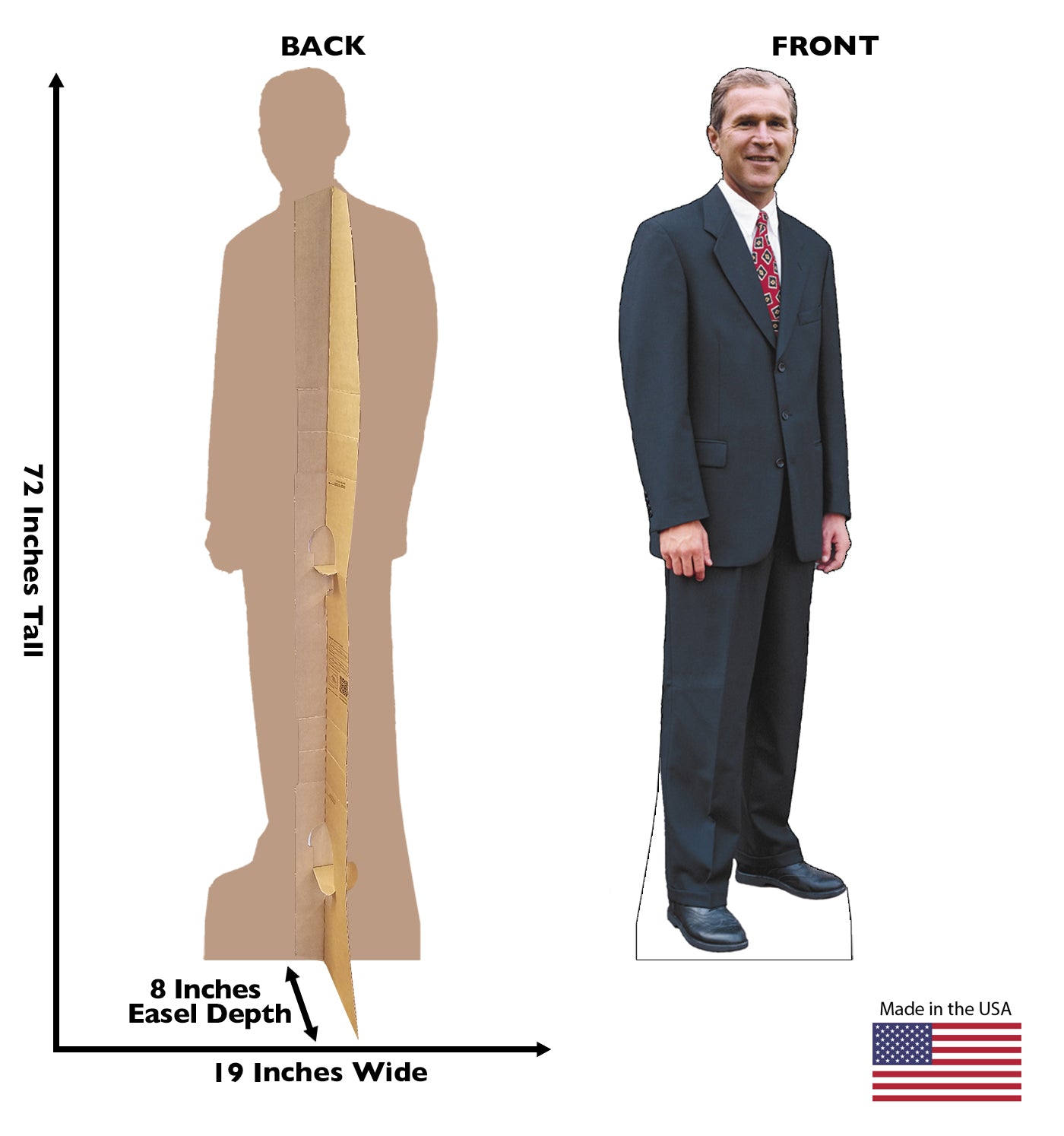 Life-size Pres. George W Bush Cardboard Standup | Cardboard Cutout - All Cutouts
