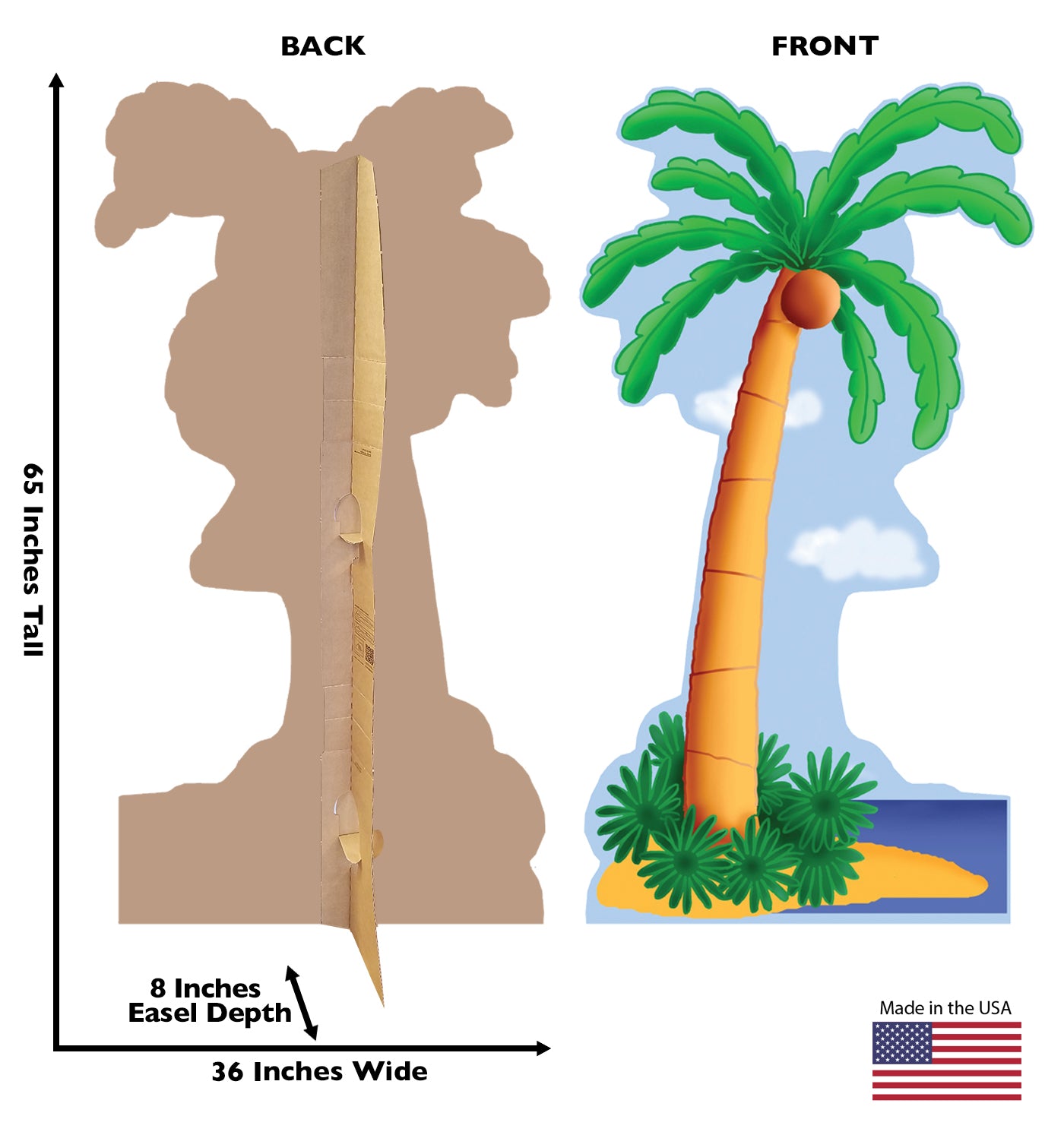 Life-size Palm Tree Cardboard Cutout Cardboard Standup - All Cutouts
