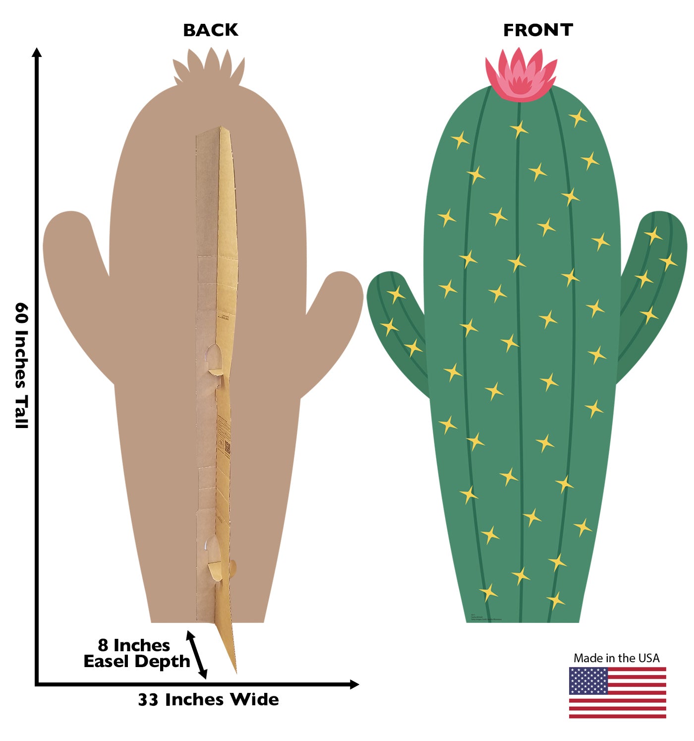 Life-size Cardboard Cutout of Cactus (60 Inch) - All Cutouts