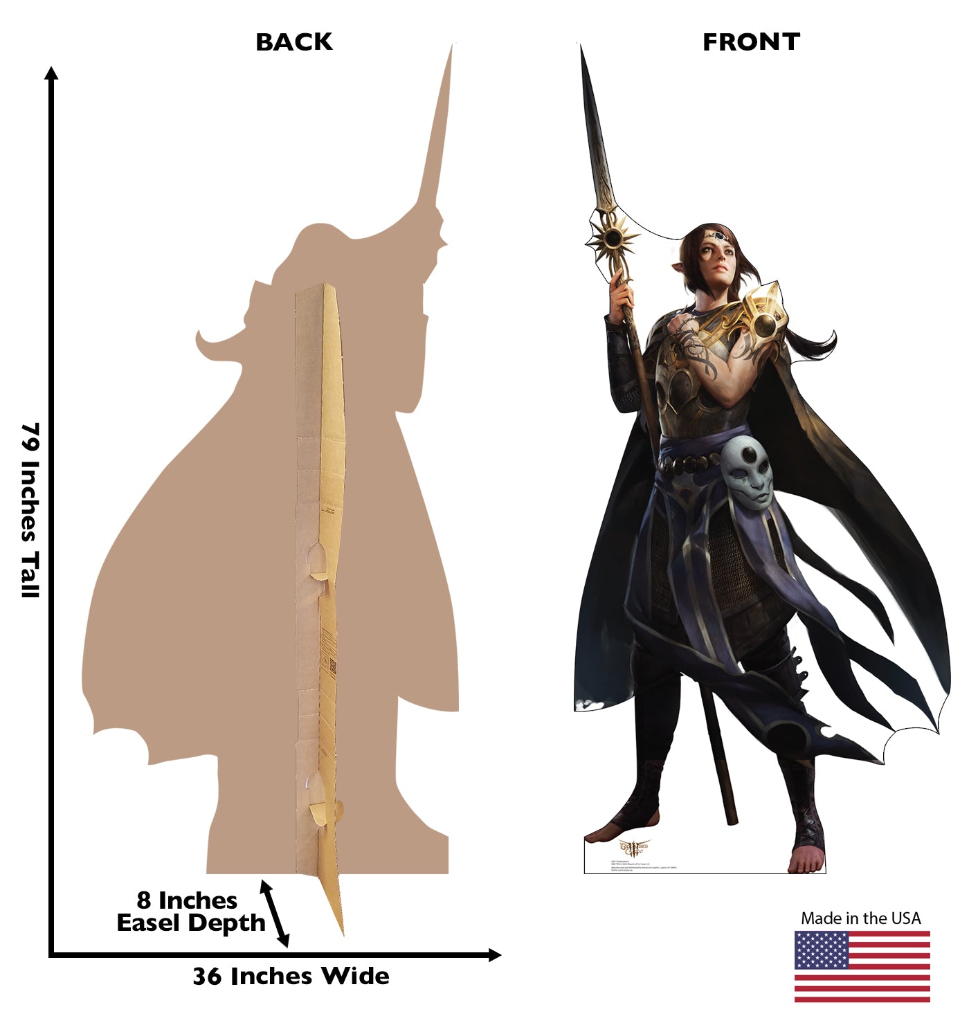 Life-size Cardboard Cutout of Shadowheart (D&D) - All Cutouts