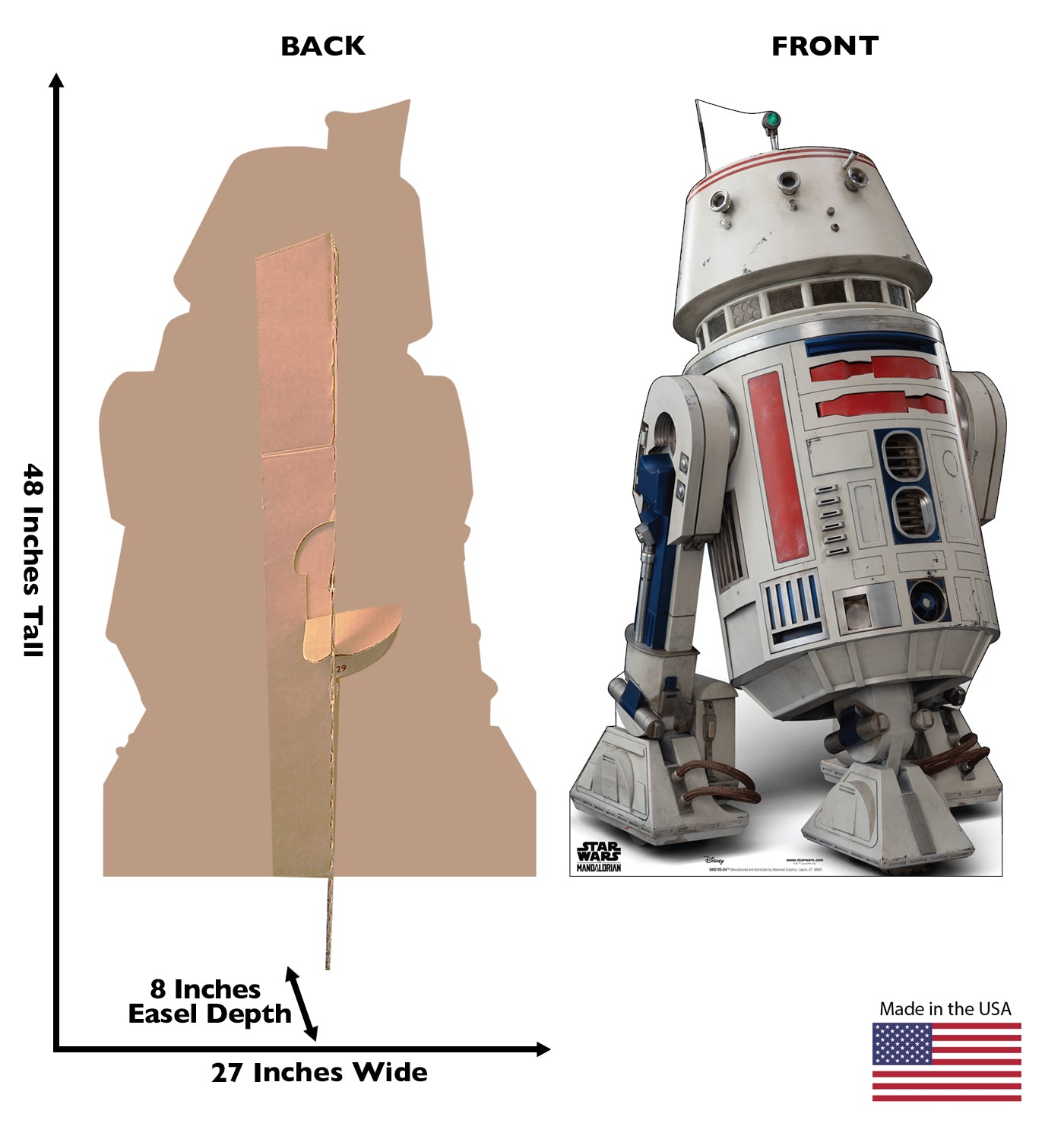 Life-size Cardboard Cutout of R5-D4 - All Cutouts