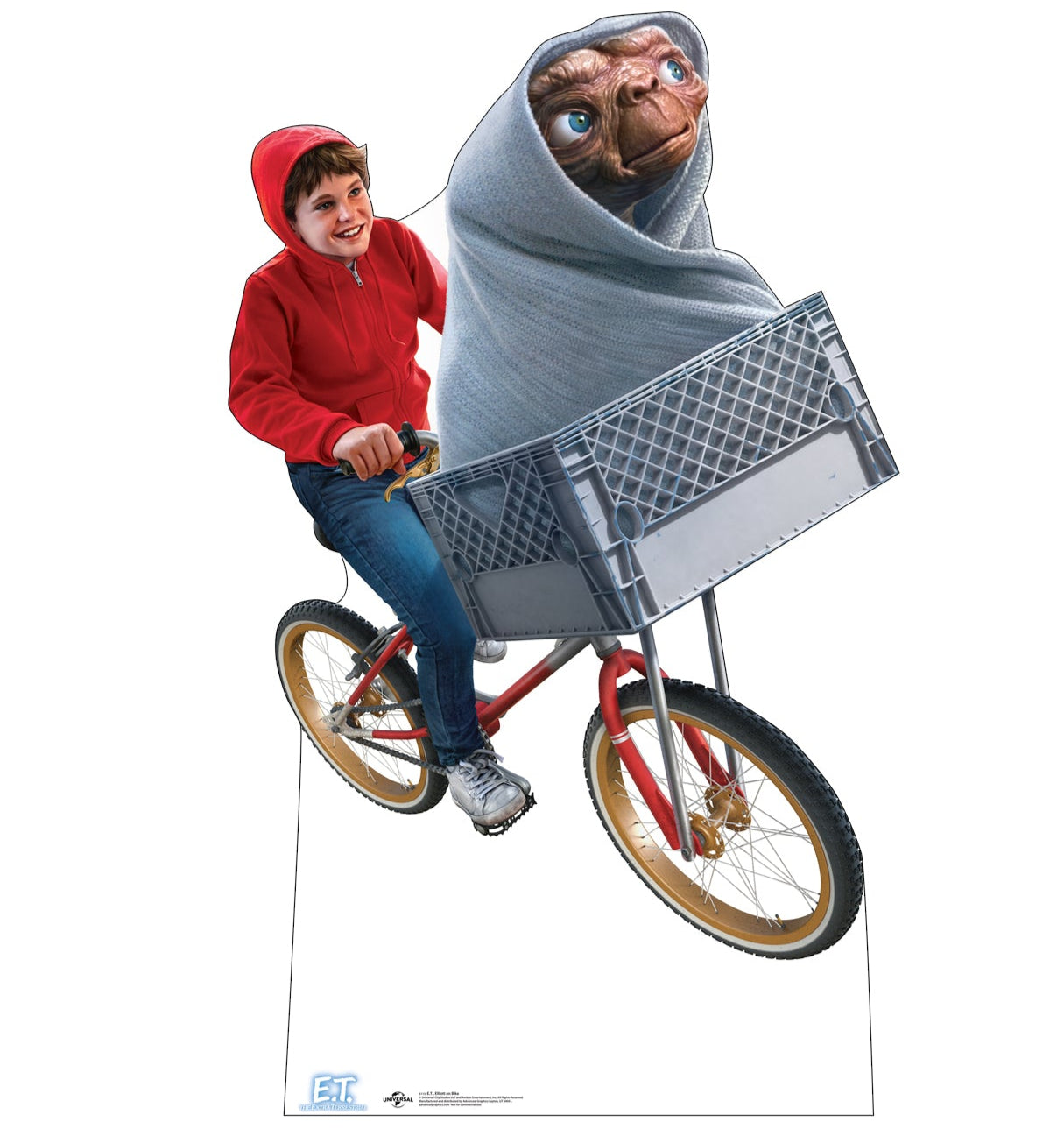 Life-size Cardboard Cutout of E.T. and Elliot on Bike - All Cutouts