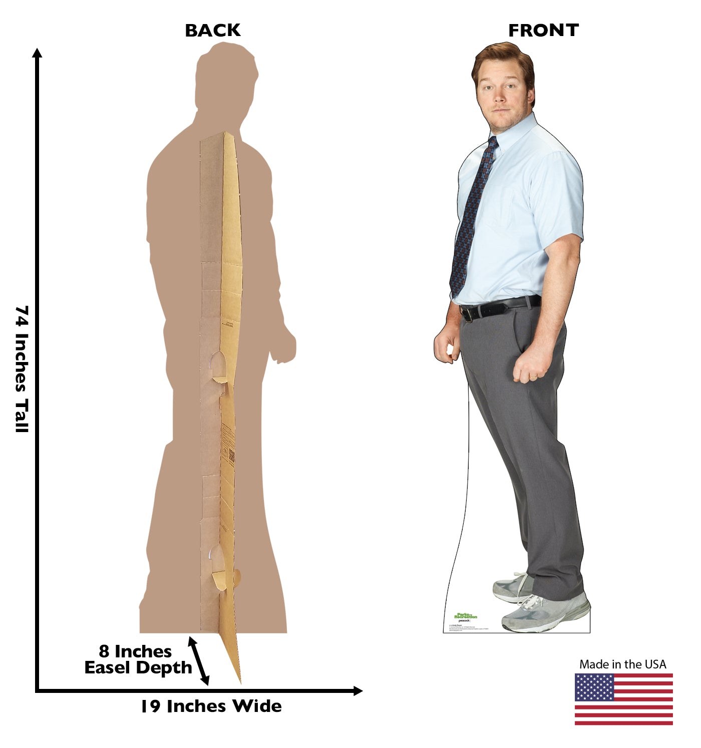 Life-size Cardboard Cutout of Andy Dwyer - All Cutouts