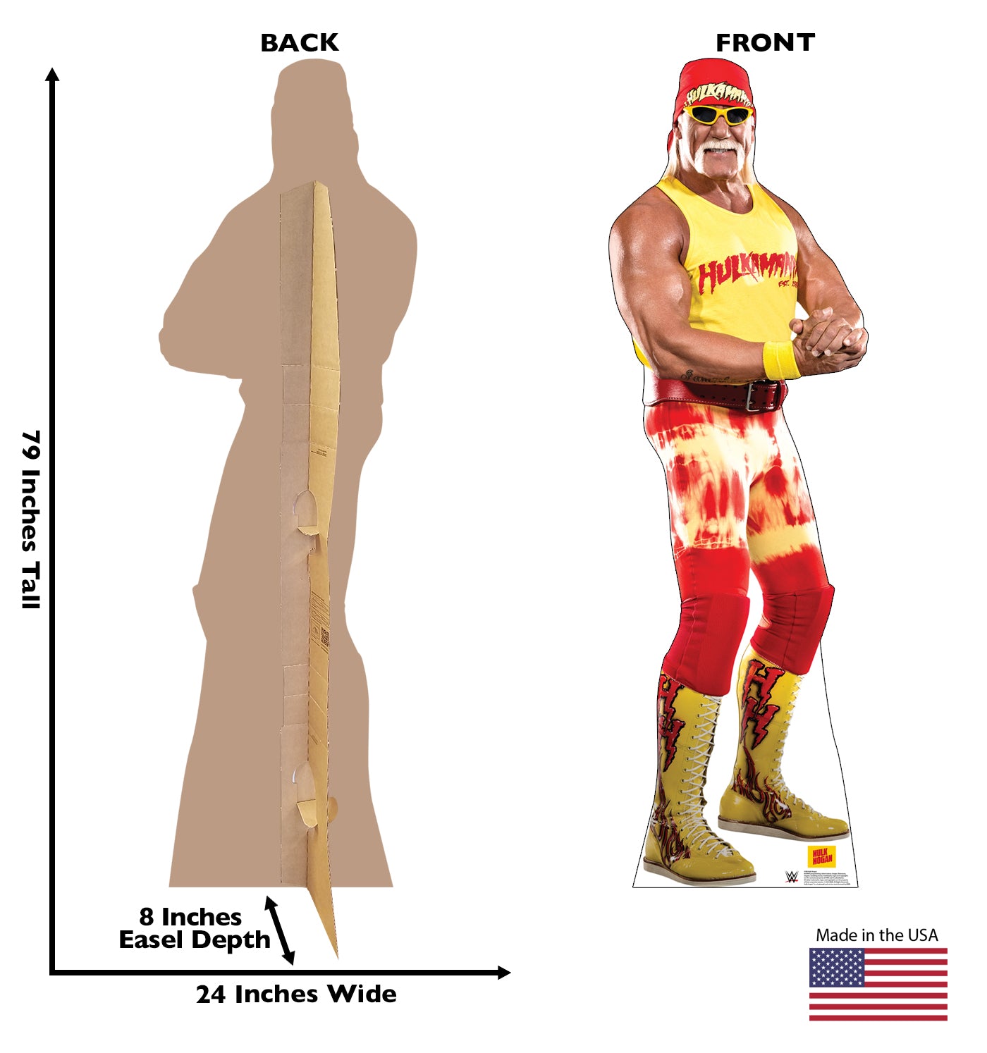 Hulk Hogan Life-Size Cardboard Cutout - All Cutouts