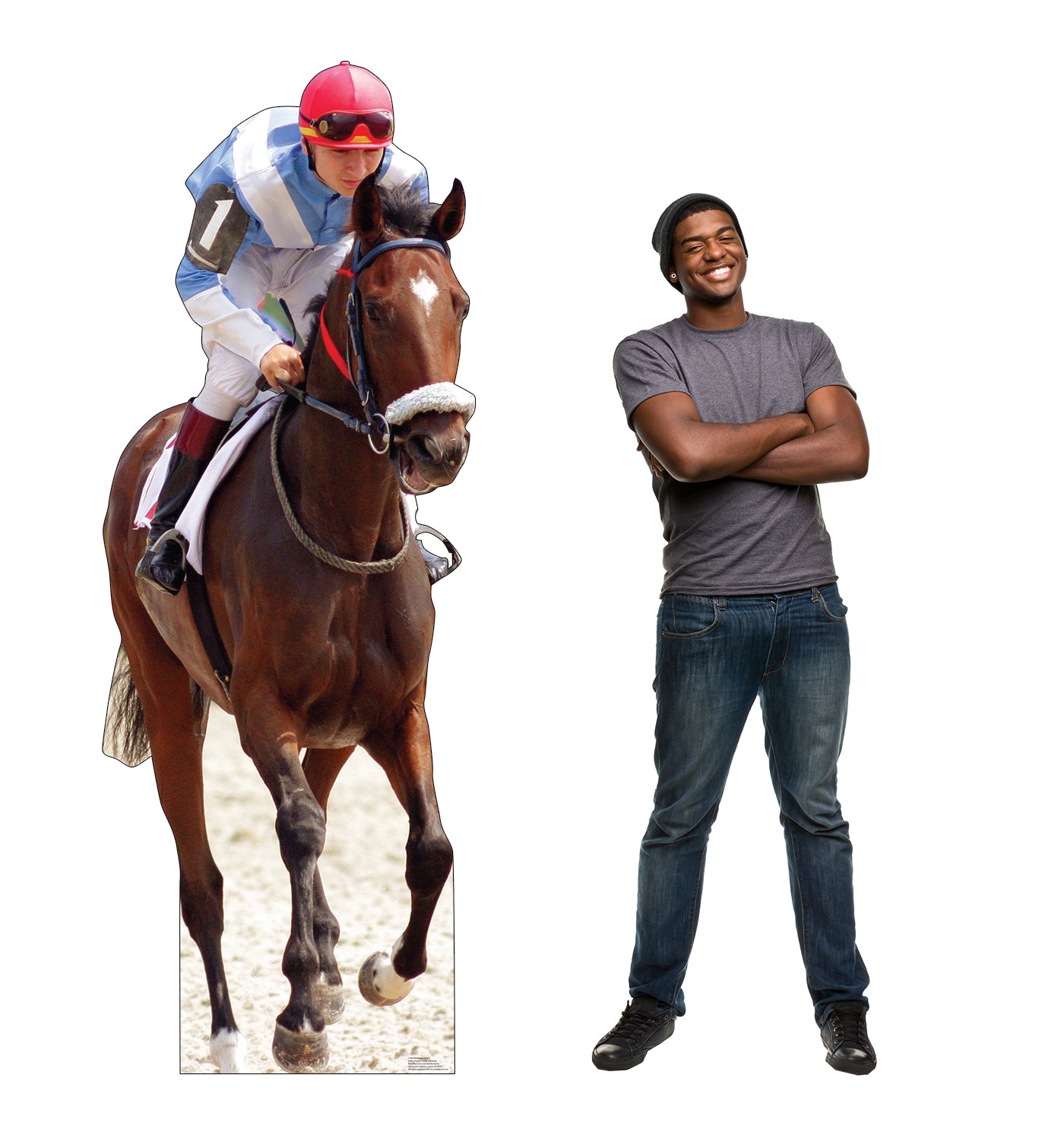 Horse and Jockey Life-Size Cardboard Cutout - All Cutouts